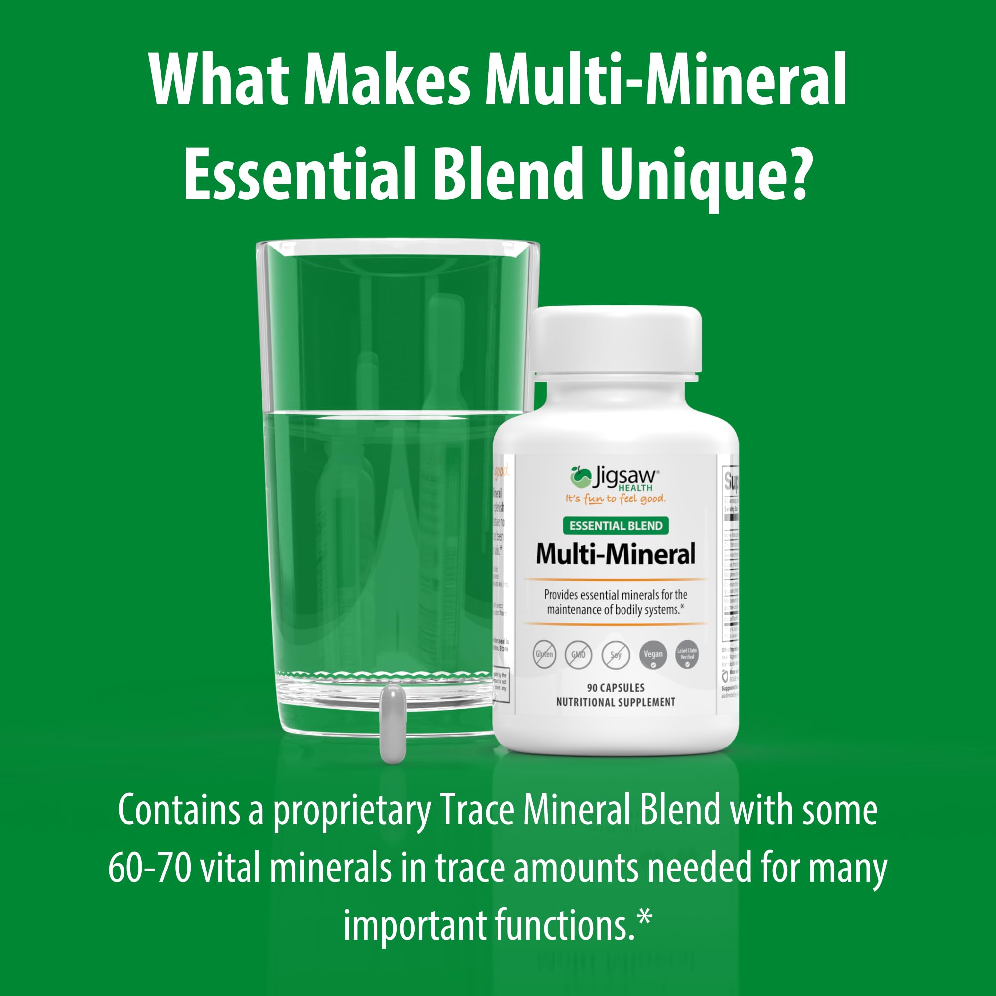 Jigsaw Health Multi-Mineral Essential Blend | 90 Capsules | 90 Servings Jigsaw Health uk supplements