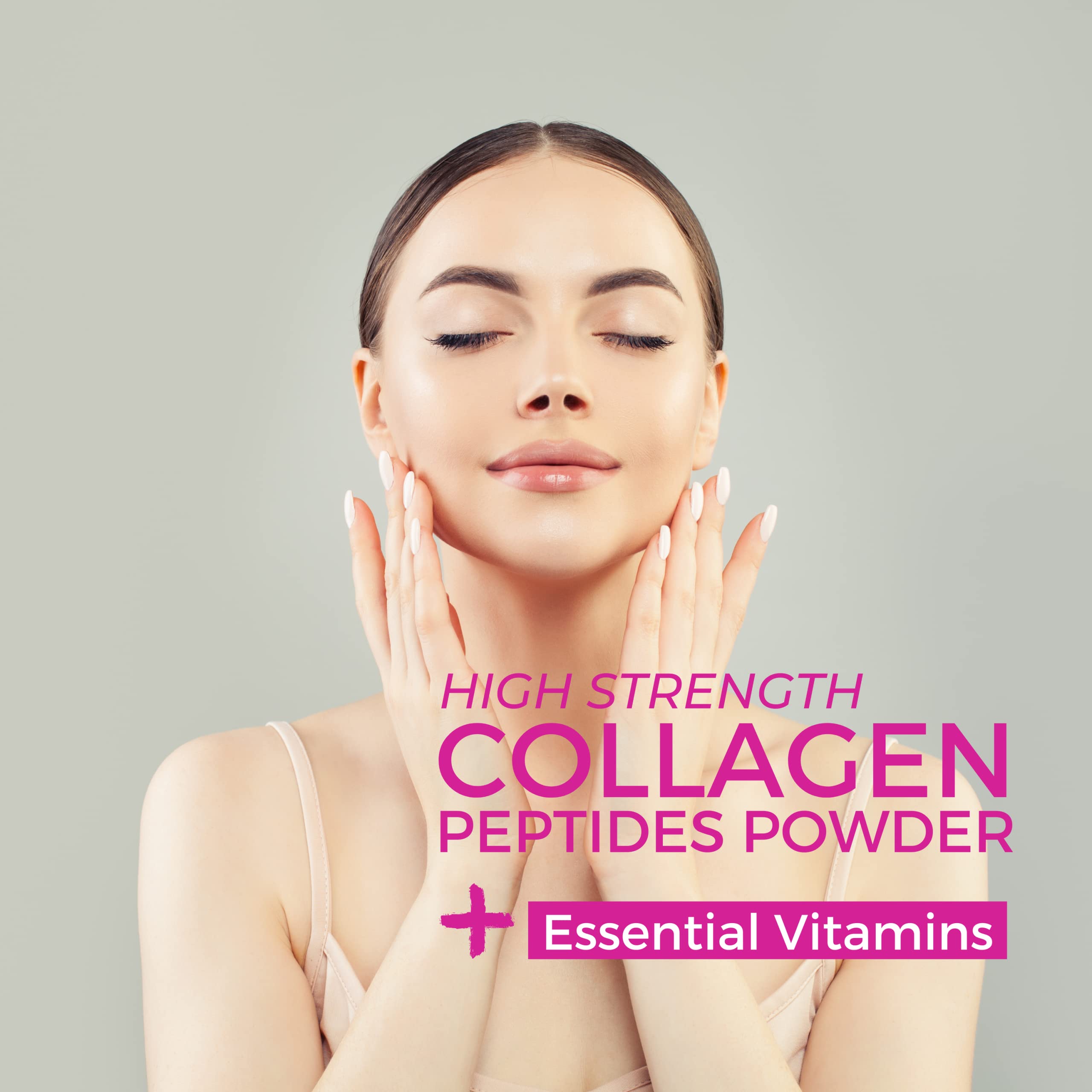 Hydrolysed Marine Collagen Peptides Powder with Hyaluronic Acid, Biotin, Vitamin C & B Vitamins – 10,000mg Collagen nutripact uk supplements