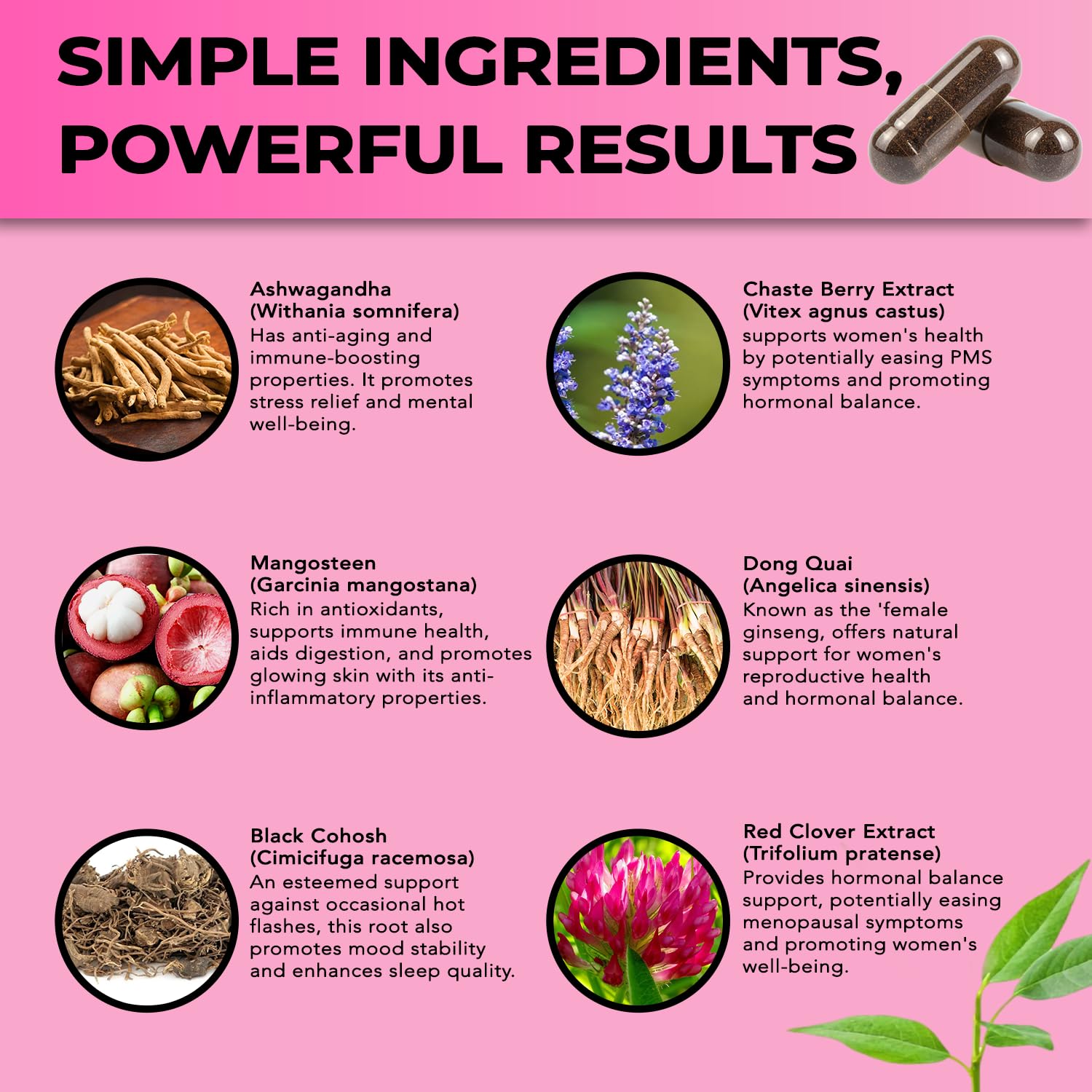 Perimenopause & Menopause Support Supplement for Women – Multi‑Symptom Relief with Black Cohosh & Red Clover Isoflavones | Ashwagandha Adaptogen & Herbal Blend | Hormone Balance Support | 120 Capsules SelecWell uk supplements