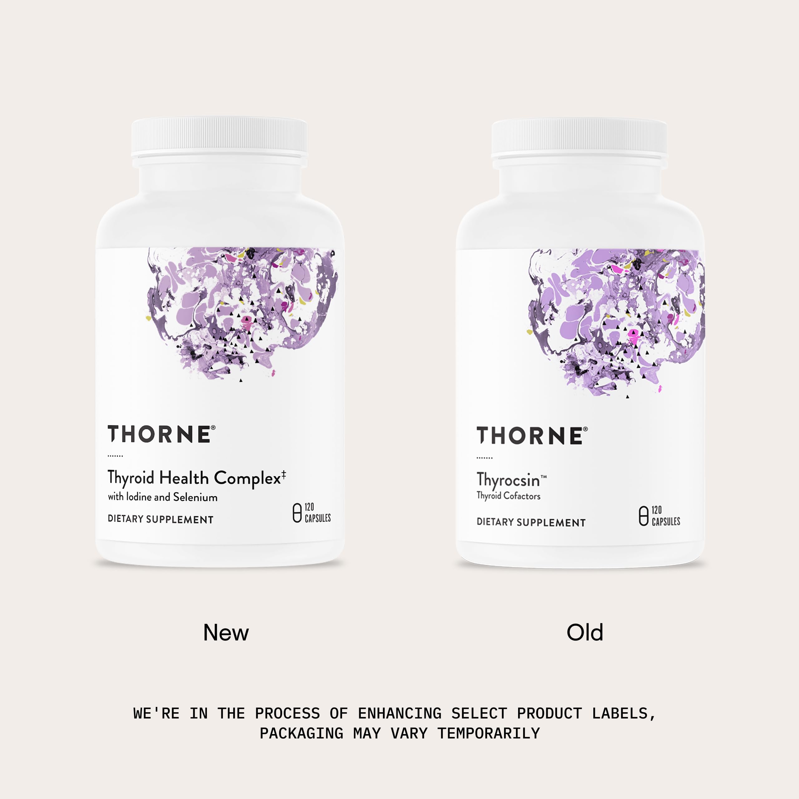 THORNE - Thyroid Health Complex (Formerly Thyrocsin) - Thyroid Cofactors for Thyroid Function Support* - Vitamins B12, C & E, Ashwagandha, Iodine, Zinc, Selenium, Copper & L-Tyrosine - 60 Servings THORNE uk supplements