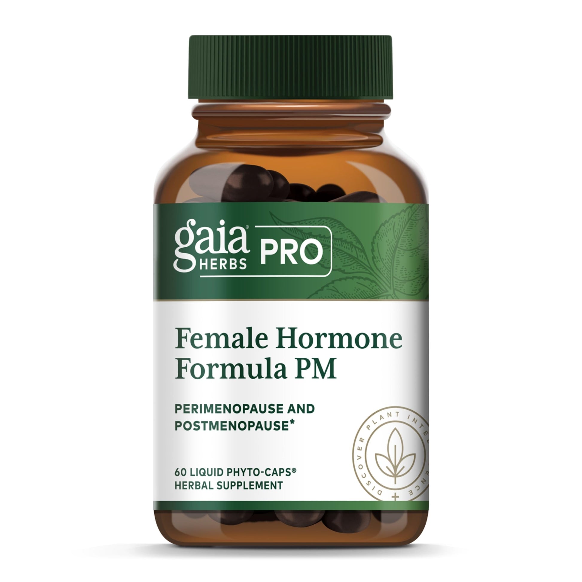Gaia Herbs Pro Female Hormone Formula PM - Women's Health Supplement for Menopause & Sleep Support - Black Cohosh & St. John's Wort - Vegan, Soy-Free & Gluten-Free - 60 Liquid Phyto-Caps (30 Servings) Gaia Herbs PRO uk supplements