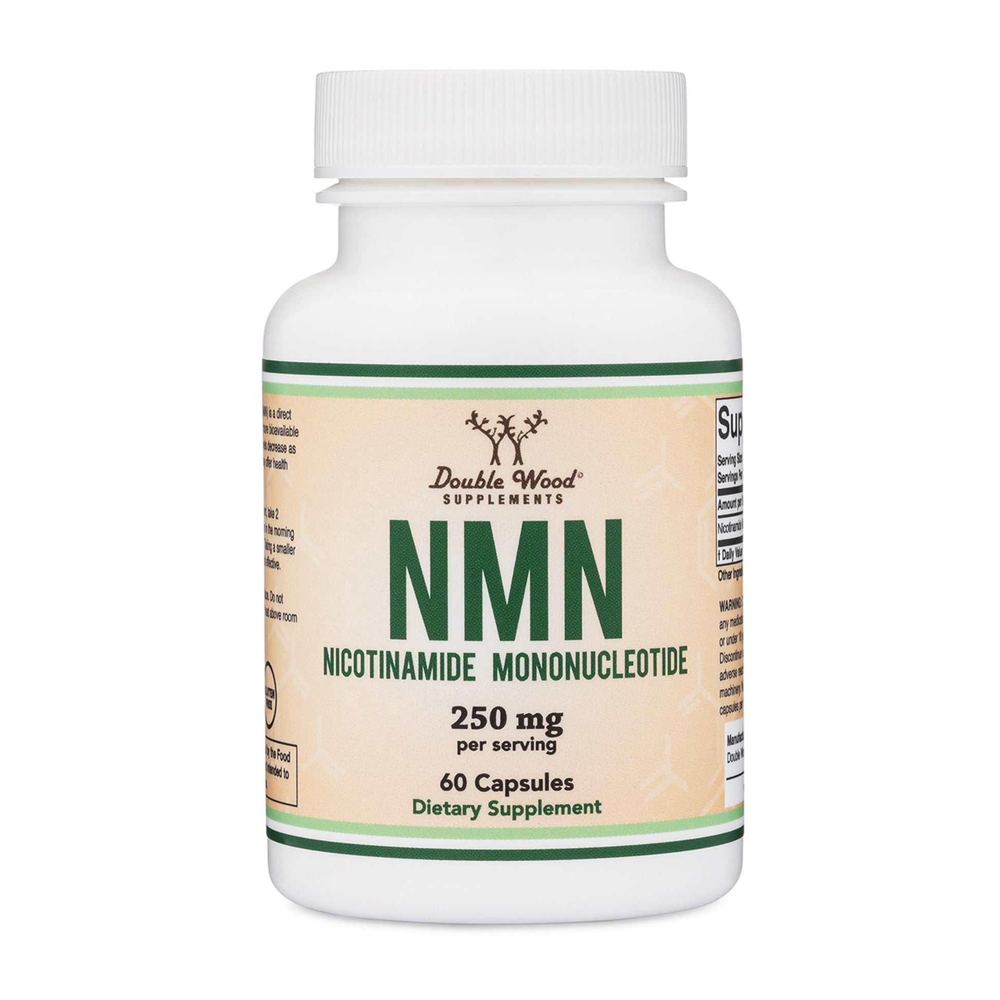 Double Wood Supplements NMN (Nicotinamide Mononucleotide) 250mg, 60 Capsules - 30 Servings, Gluten Free Double Wood Supplements uk supplements