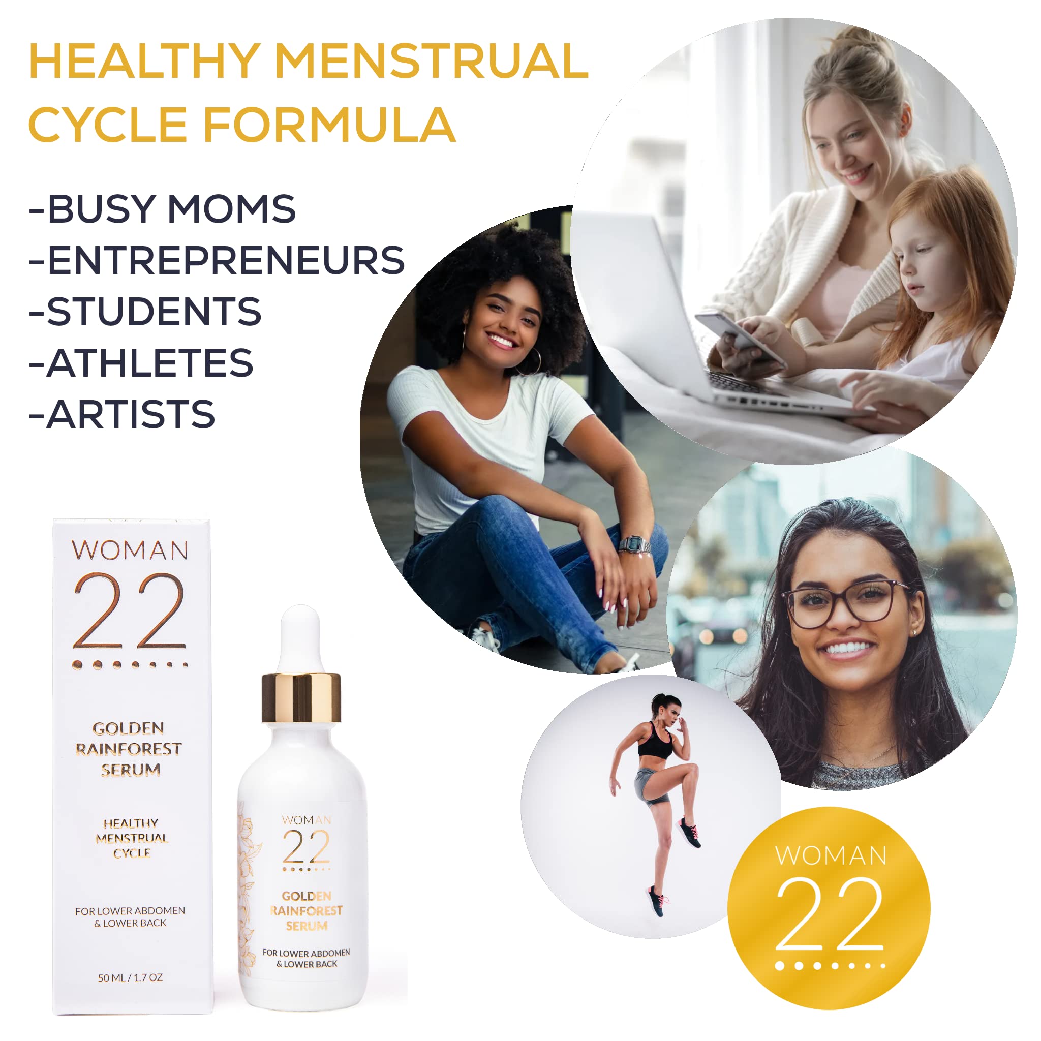 Topical Soothing Serum for Difficult Periods, Cramps, Bloating & more. Apply Lower Abdomen Woman 22 uk supplements