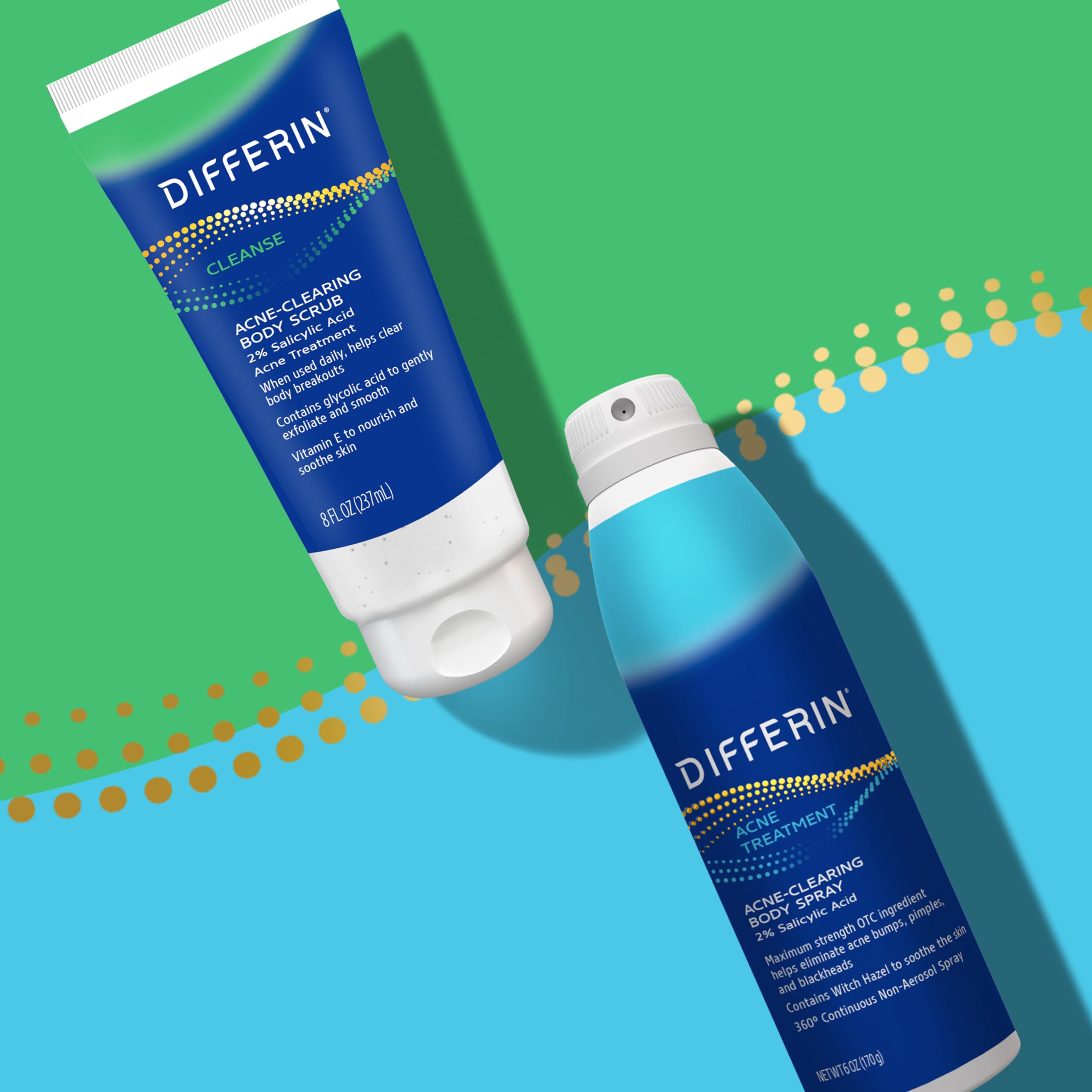 Differin Body Scrub with Salicylic Acid Acne Clearing Improves Tone and Texture Prone Skin Differin uk supplements