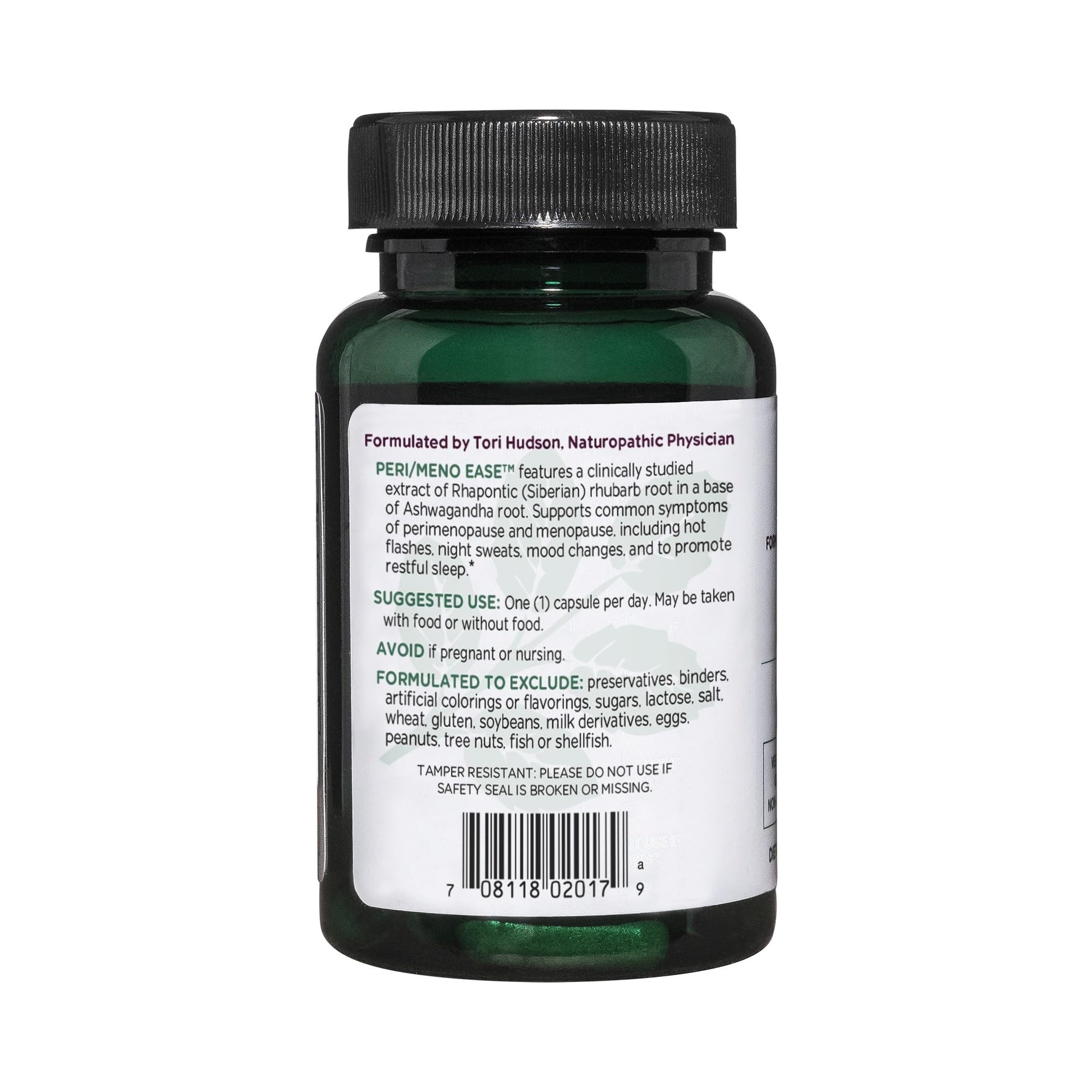 Vitanica Peri/Meno Ease - for Perimenopause and Menopause Symptoms - Hot Flash Relief with Clinically Studied Siberian Rhubarb Extract - Supports Sleep and Stress with Ashwagandha - Vegan - 30 Caps Vitanica uk supplements