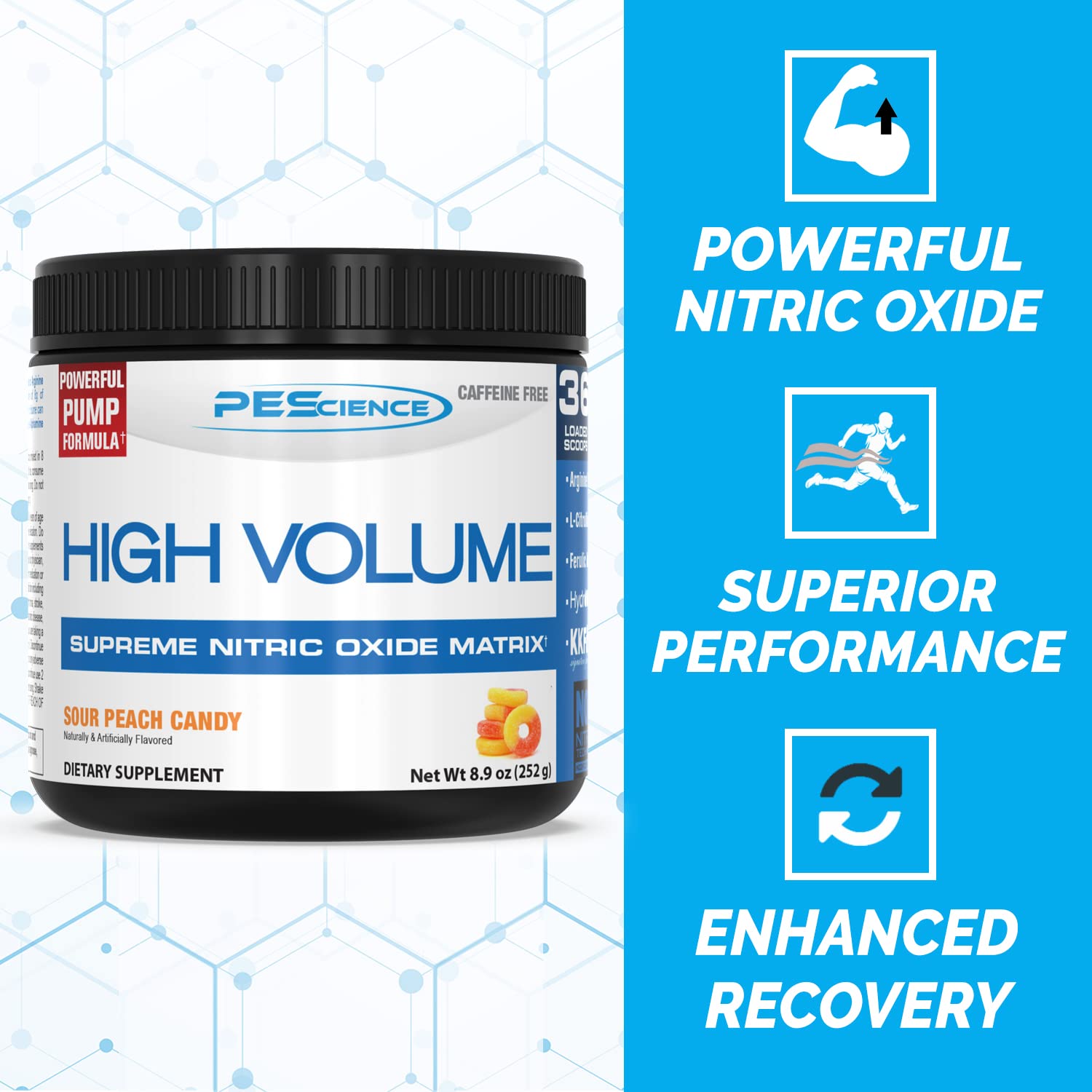 PEScience High Volume + Prolific Pre-Workout Stack, Powerful Nitric Oxide & Energy PEScience uk supplements