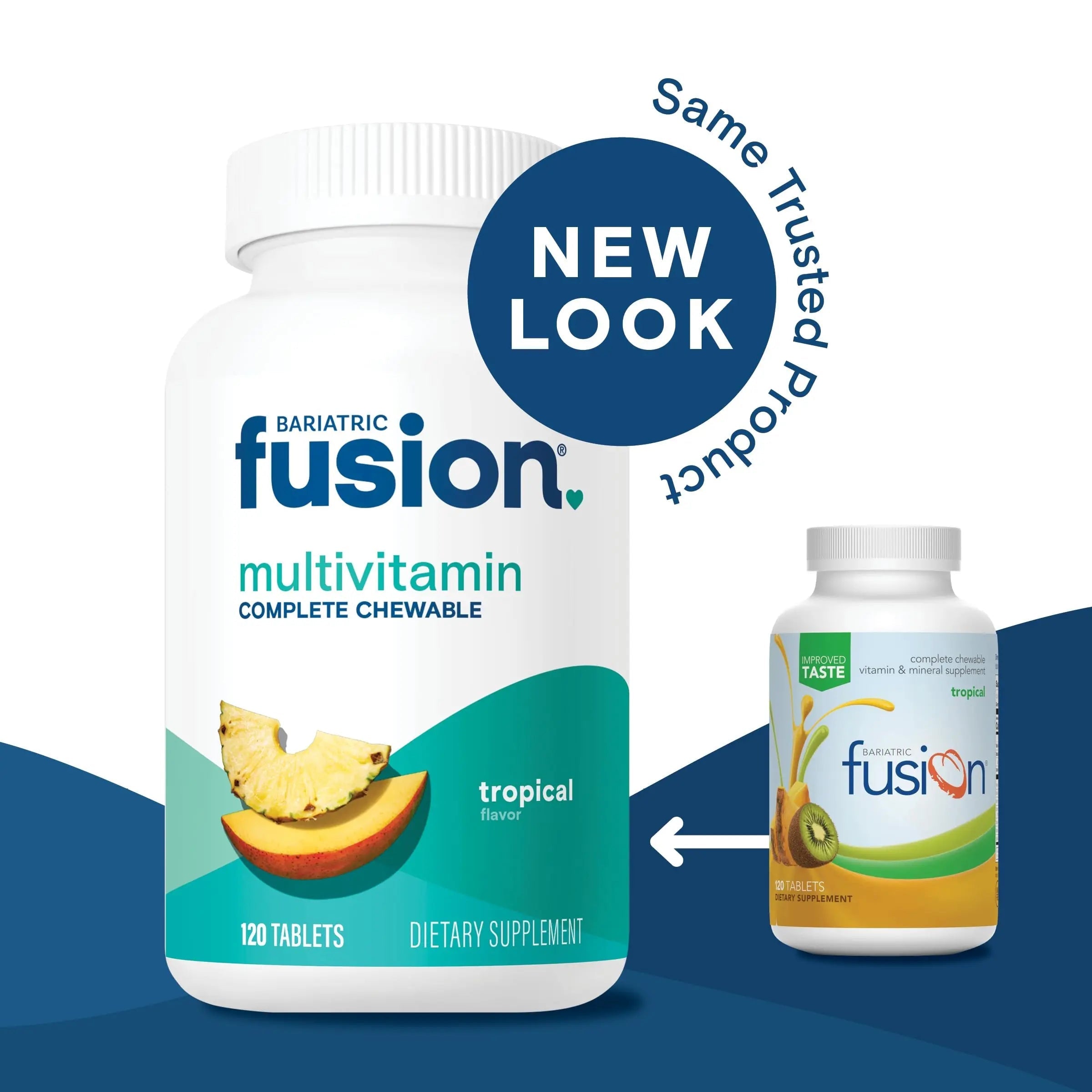 Bariatric Fusion Bariatric Multivitamin with Iron Complete Chewable | Tropical Flavor | Post Bariatric Vitamins Bariatric Fusion uk supplements