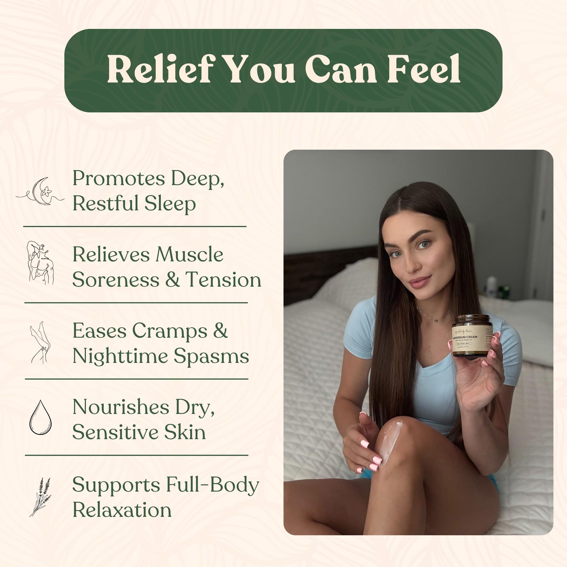 Remedy Mama Magnesium Cream for Sleep, Cramps & Muscle Soreness – with Hemp Seed Oil, Jojoba, Shea & Mango Butter – Natural, Skin-Friendly & Safe for Kids – Lavender – 4oz Glass Jar – Made in Canada Remedy Mama uk supplements