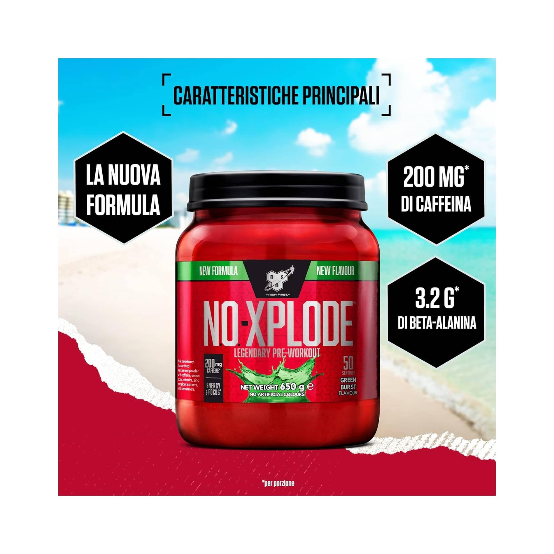 BSN Nutrition N.O.-Xplode Pre Workout Powder Food Supplement, Energy and Focus BSN uk supplements