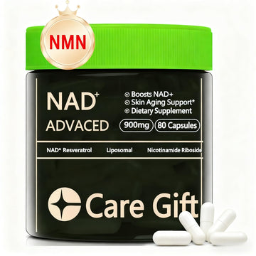 CARE GIFT NAD Supplement, NAD Nicotinamide Riboside Resveratrol 900mg - Liposomal NAD Supplements for Women & Men,NMNH Supplement Alternative for Energy, Focus, Anti-Aging (1 Pack) CARE GIFT uk supplements