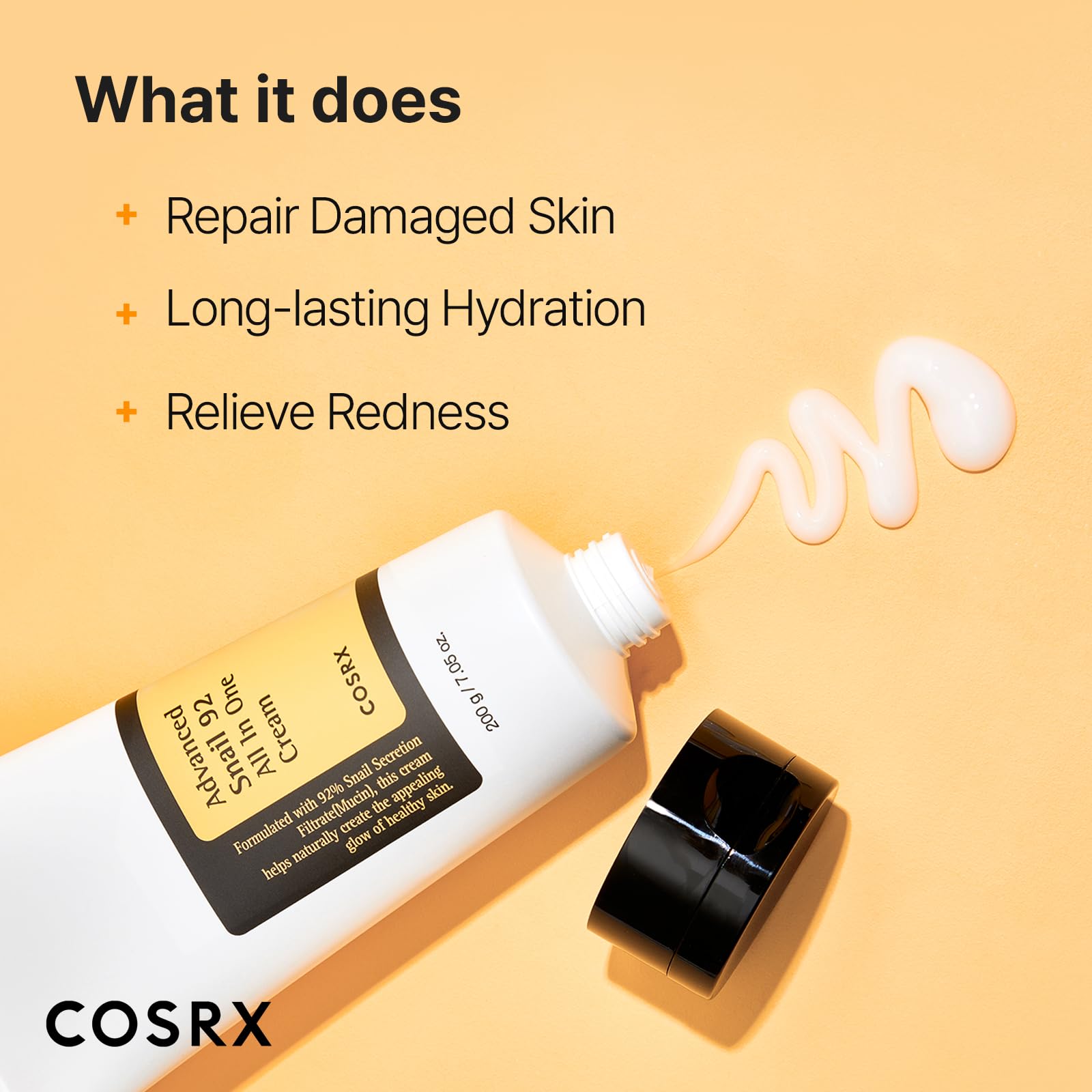 COSRX Snail Mucin 92% Moisturizer, Daily Repair Face Gel Cream for Dry, Sensitive Skin COSRX uk supplements