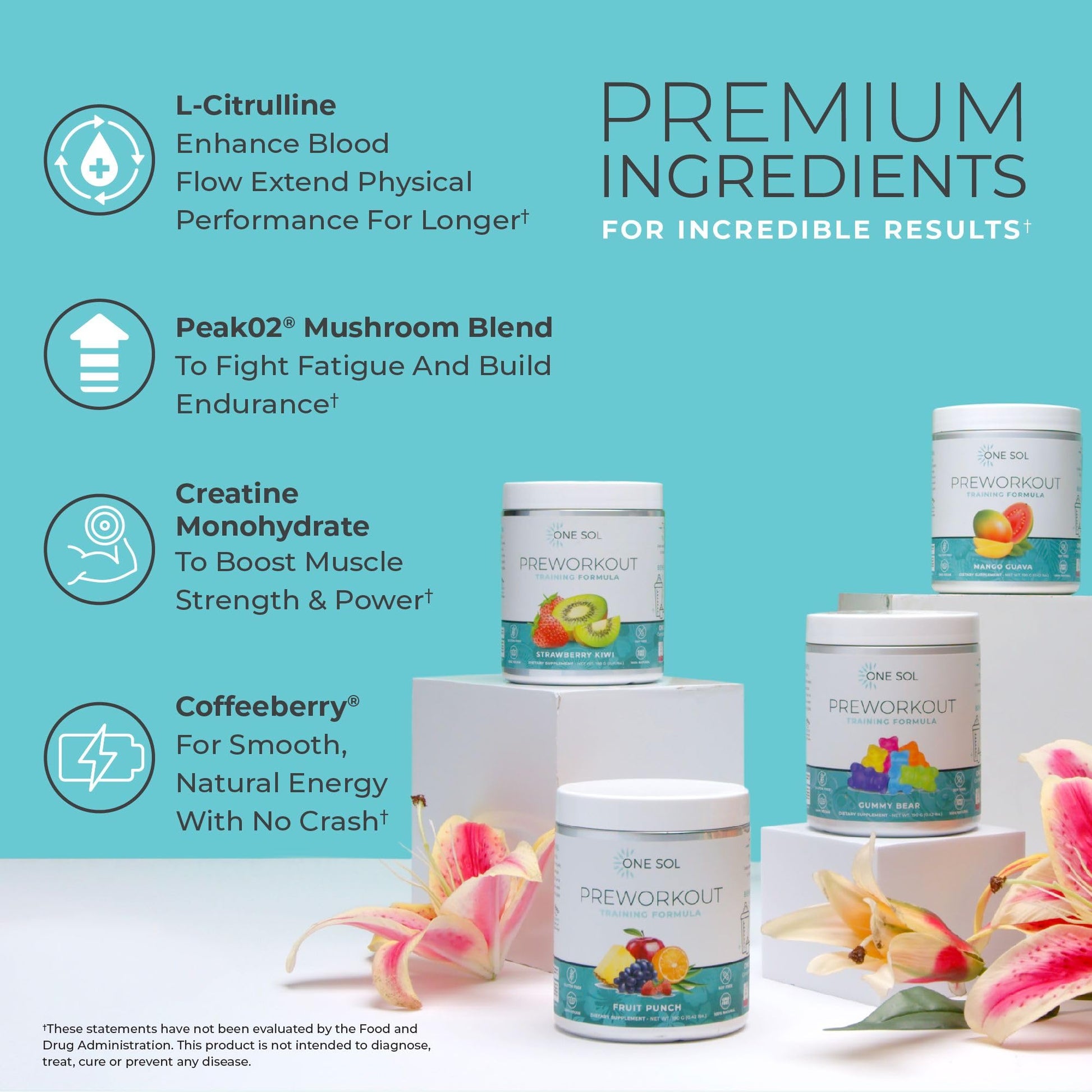 One Sol Pre-Workout for Women, Enhanced Pump & Focus, No Jitters Or Crash, Natural One Sol uk supplements