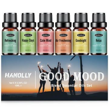 Essential Oils Blend Set, Fragrance Oil Aromatherapy Essential Oils Kit for Diffuser (6x10ML) Hanolly uk supplements