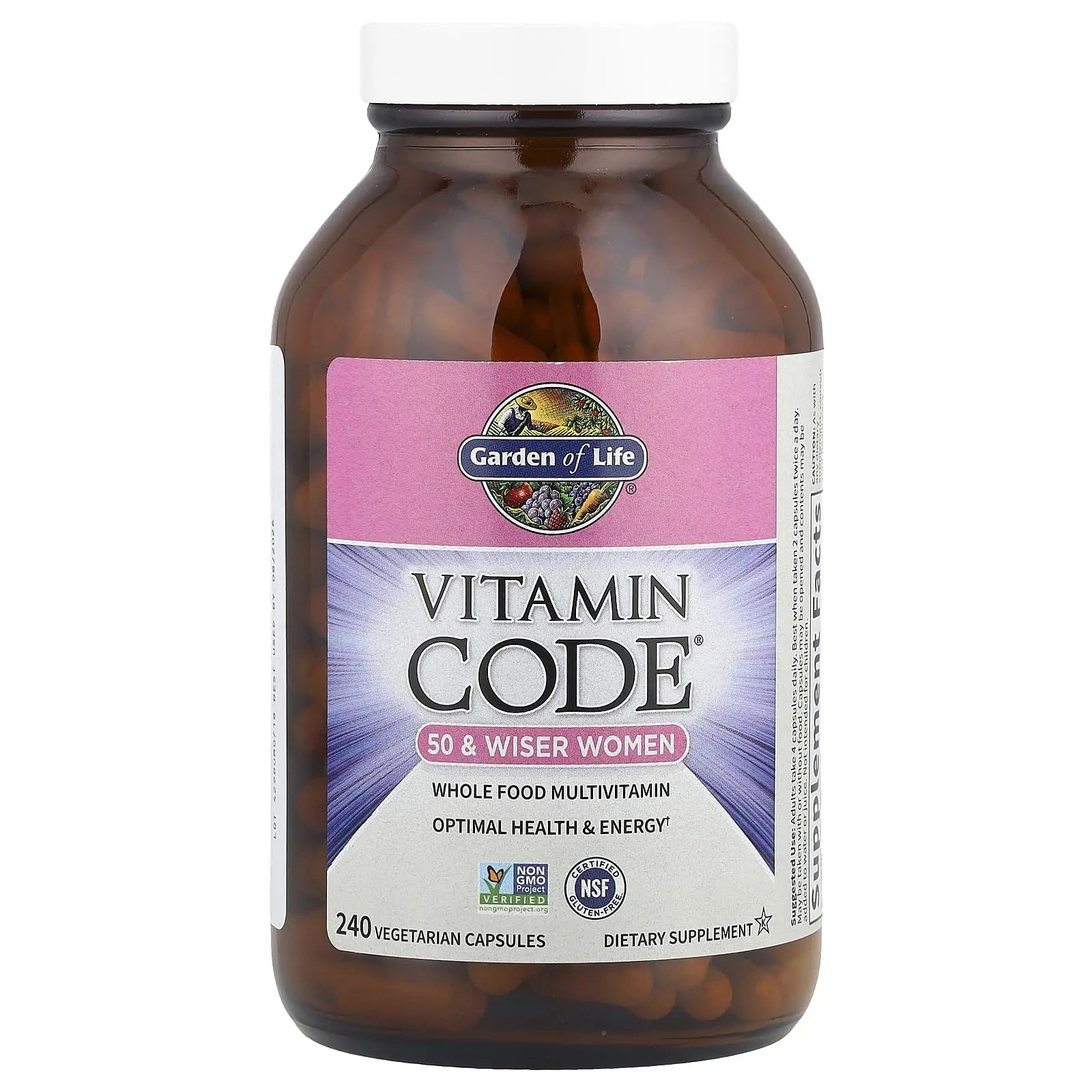 Garden of Life Vitamin Code Multivitamin for Women 50 & Over, B Vitamins, A, C, D3, E & K, CoQ10, Probiotics & Enzymes Garden of Life uk supplements