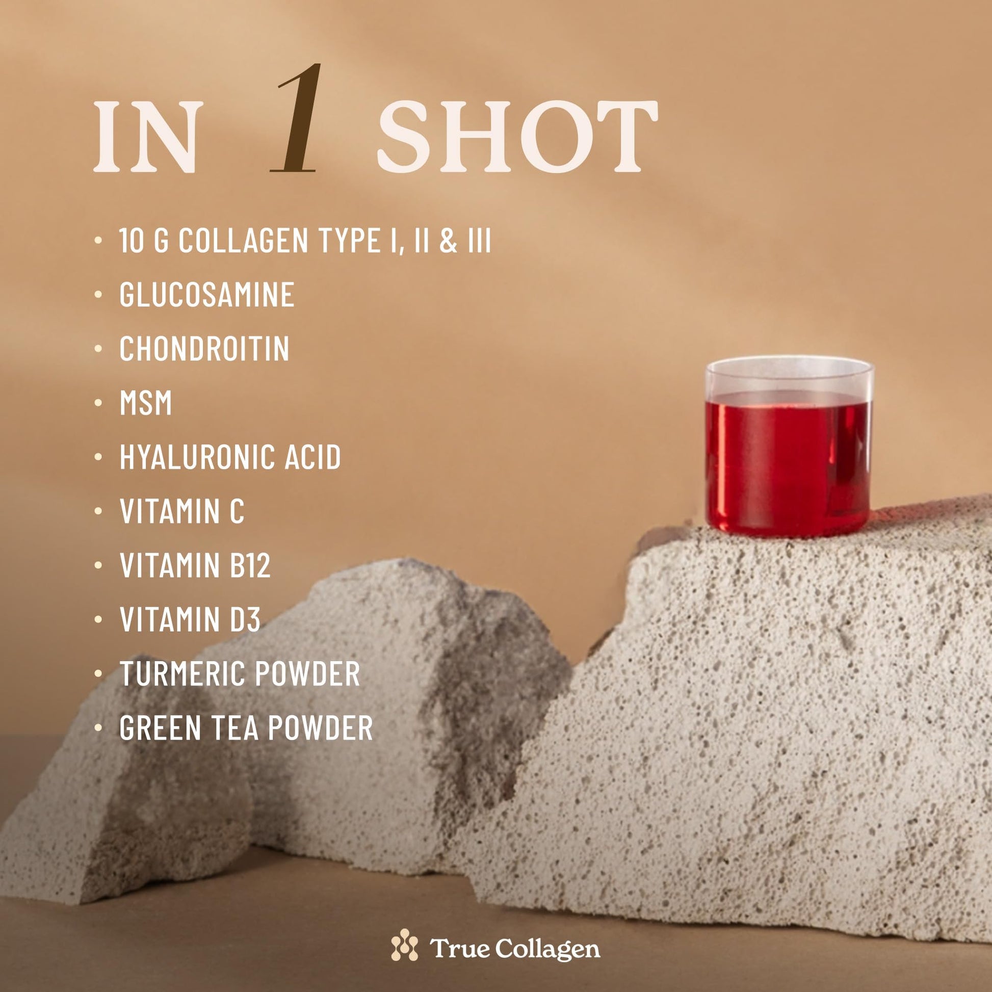 True Collagen Joints | 10,000 mg Hydrolyzed Collagen Liquid Supplement - 500 ml, 20 Day Supply | Glucosamine, MSM and Chondroitin for Healthy Joints | Fat-Free, Sugar-Free, 100% Natural Berry Flavor True Collagen uk supplements