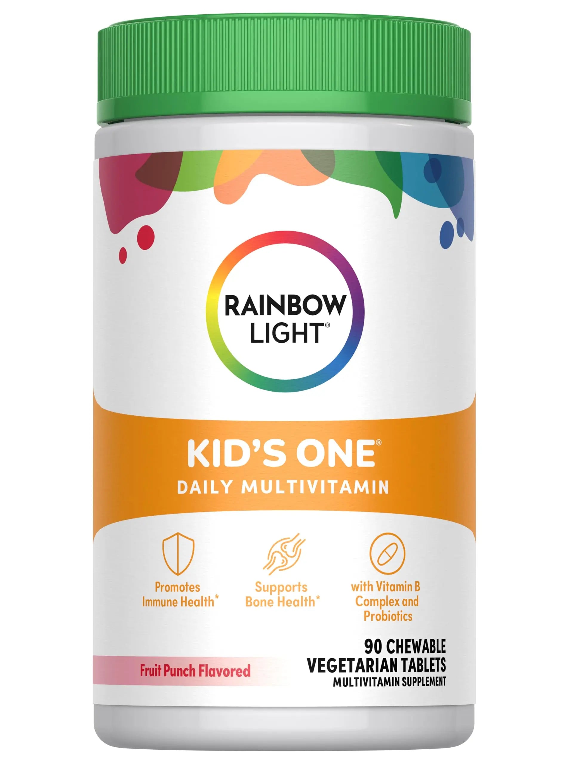 Rainbow Light Kids One Multivitamin Tablets, Provides Healthy Growth and Immune Support, with Vitamin C, Zinc, & B Complex Rainbow Light uk supplements