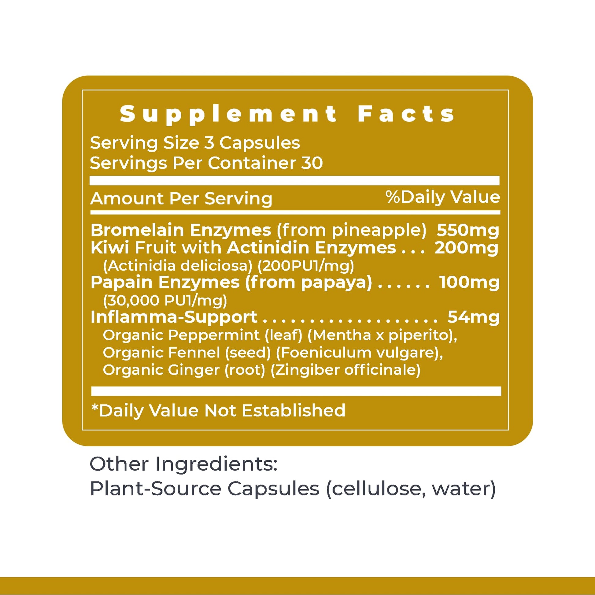 Premier Research Labs Inflammacidin - Digestive Enzymes, Papain from Papaya, and Bromelain Enzymes for Digestion, Plant Enzymes for Women & Men, Vegan Friendly - 90 Vegetarian Capsules Premier Research Labs uk supplements