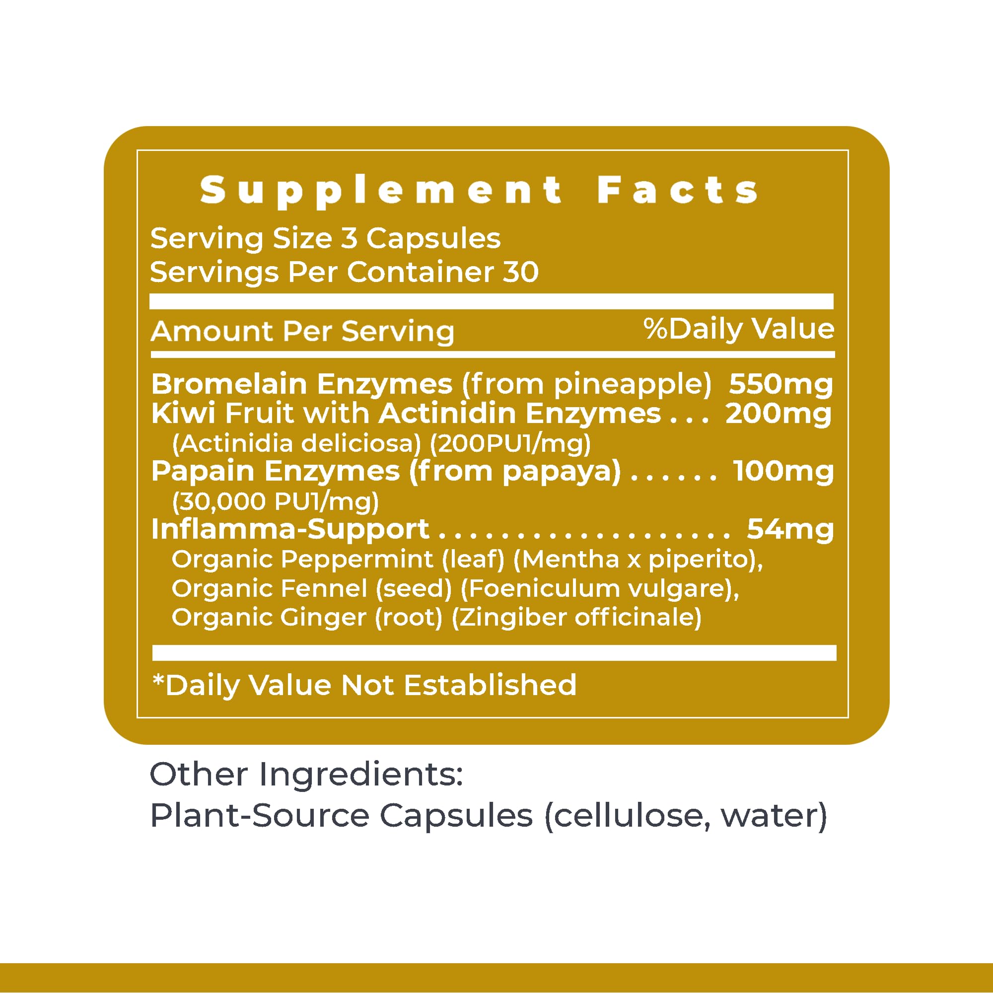 Premier Research Labs Inflammacidin - Digestive Enzymes, Papain from Papaya, and Bromelain Enzymes for Digestion, Plant Enzymes for Women & Men, Vegan Friendly - 90 Vegetarian Capsules Premier Research Labs uk supplements