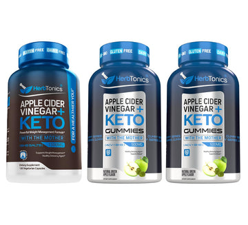 Herbtonics Apple Cider Vinegar Capsules Plus Keto BHB | Fat Burner & Weight Loss Supplement Herbtonics uk supplements