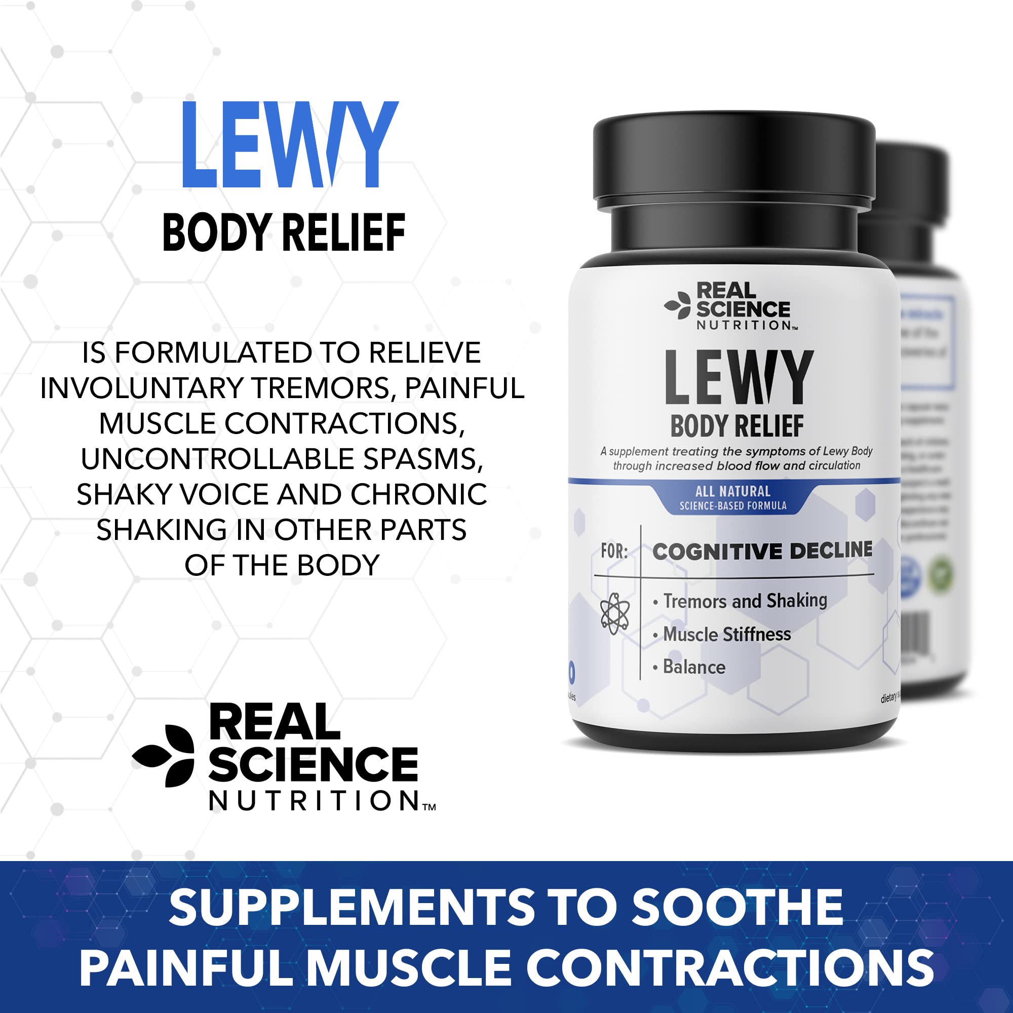 Real Science Nutrition Offers Lew-X - A Nutritional Supplement Formulated for Lewy Body Relief to Support Memory & Clarity, Cognitive Enhancement, Relieve Tremors, Shaking, and Muscle Stiffness, Real Science Nutrition uk supplements