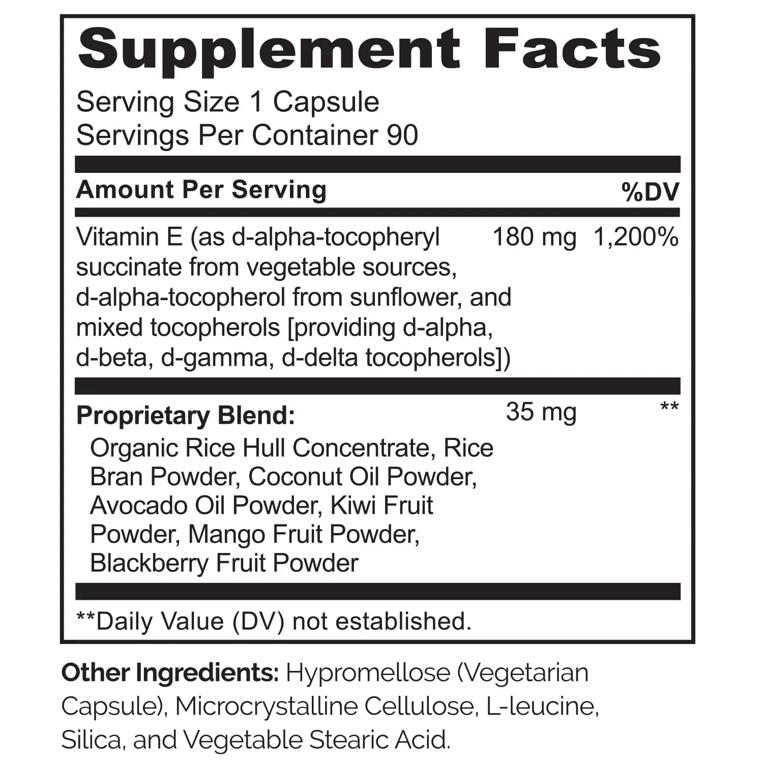 NATURELO Vitamin E Capsules 180 mg - 90 Vegan Capsules | Supports Skin, Hair, and Nails | Immune and Eye Health | NATURELO uk supplements