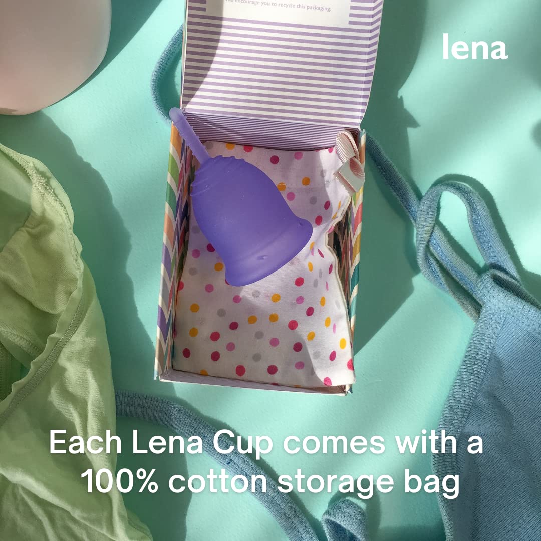 Lena Sensitive Menstrual Cup | Reusable Beginner Period Cup | Wear for 12 Hours Lena uk supplements
