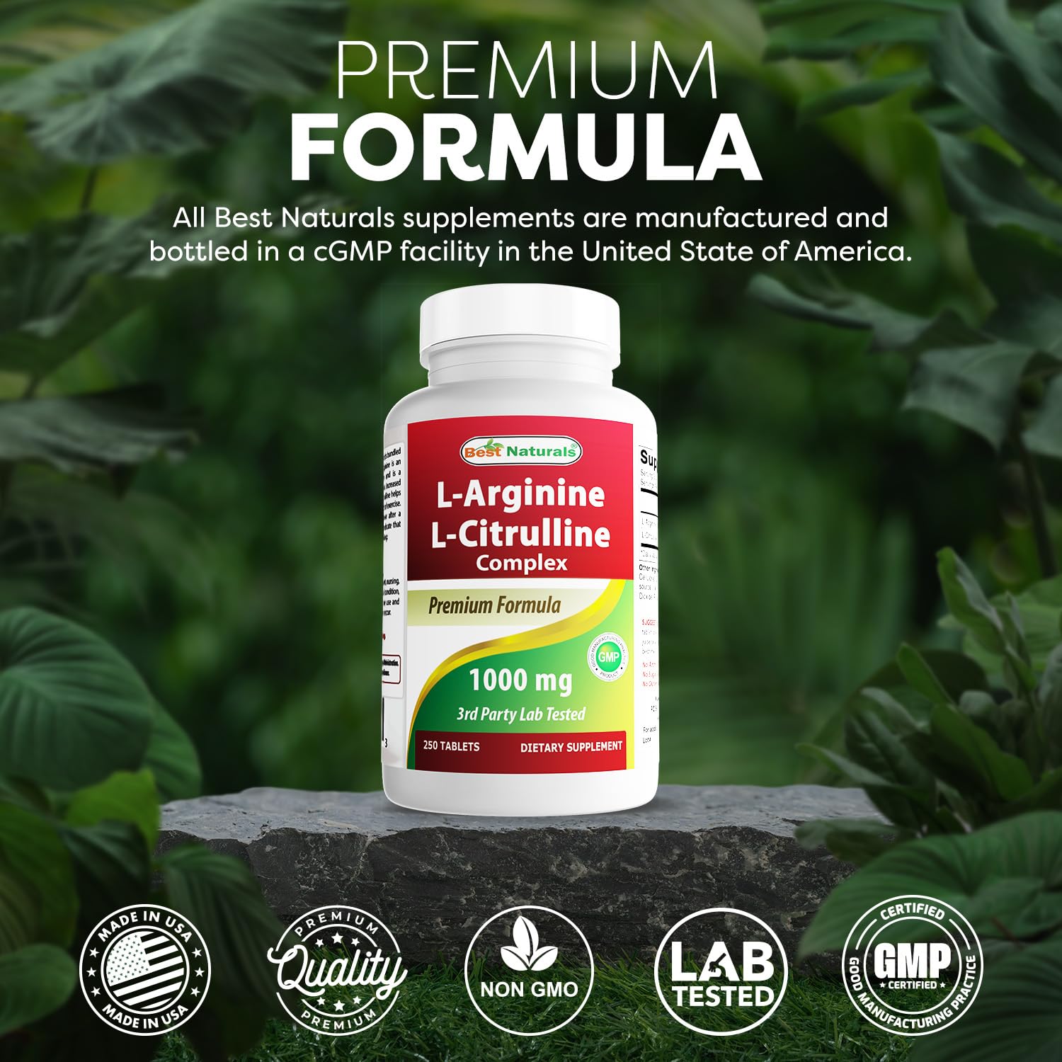 Best Naturals L-Arginine L-Citruline Complex Tablets, 250 Count Best Naturals uk supplements