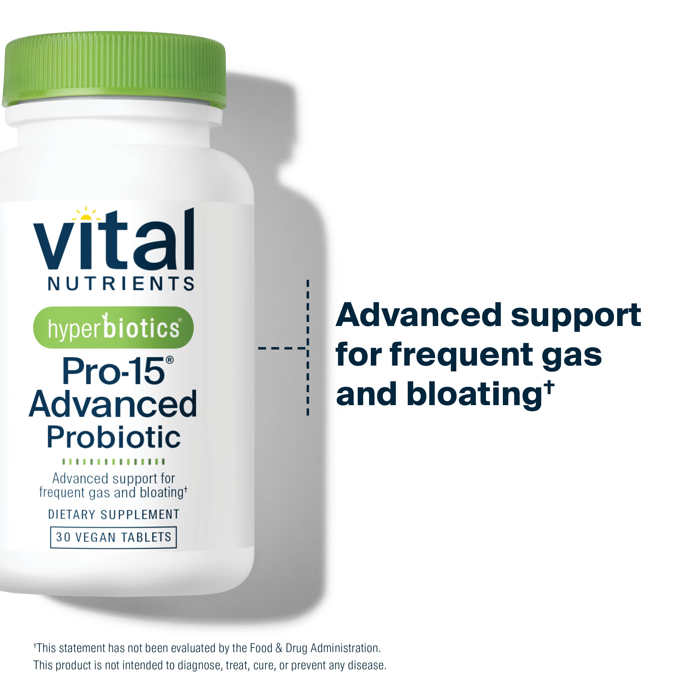 Hyperbiotics Vital Nutrients Pro-15 Advanced Probiotics for Women and Men | 15 Strains + Kiwifruit | Clinically Studied Daily Probiotics for Digestive Health, Gas, & Bloating | 30 Vegan Tablets Hyperbiotics uk supplements