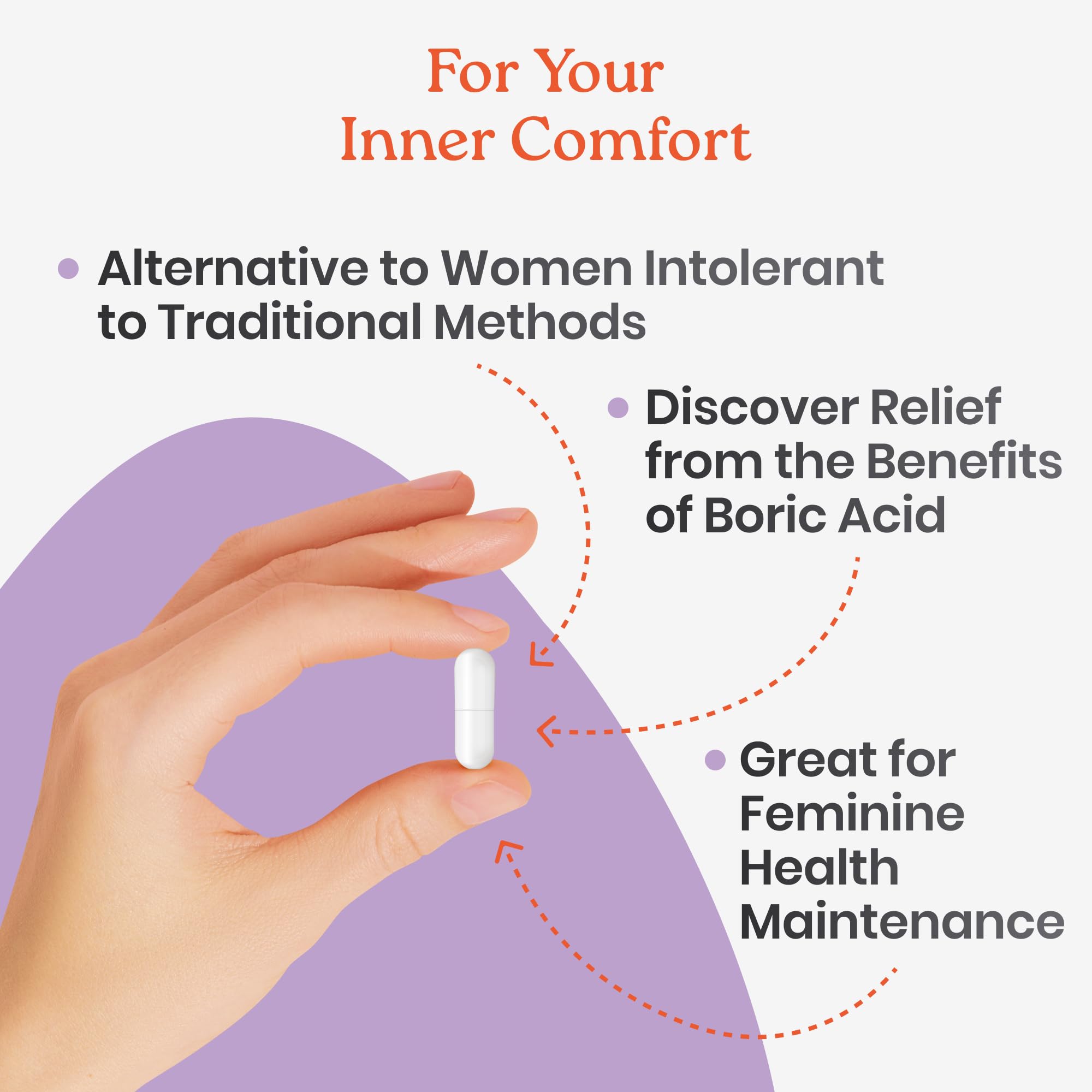 NewLife Naturals Boric Acid Suppositories for Women - 600mg | pH Balance Pills | Feminine Care | 2 Pack (60 Capsules) | Made in USA NewLife Naturals uk supplements