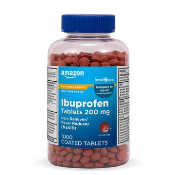 Amazon Basic Care Ibuprofen Tablets, Fever Reducer and Pain Relief from Body Aches Amazon Basic Care uk supplements