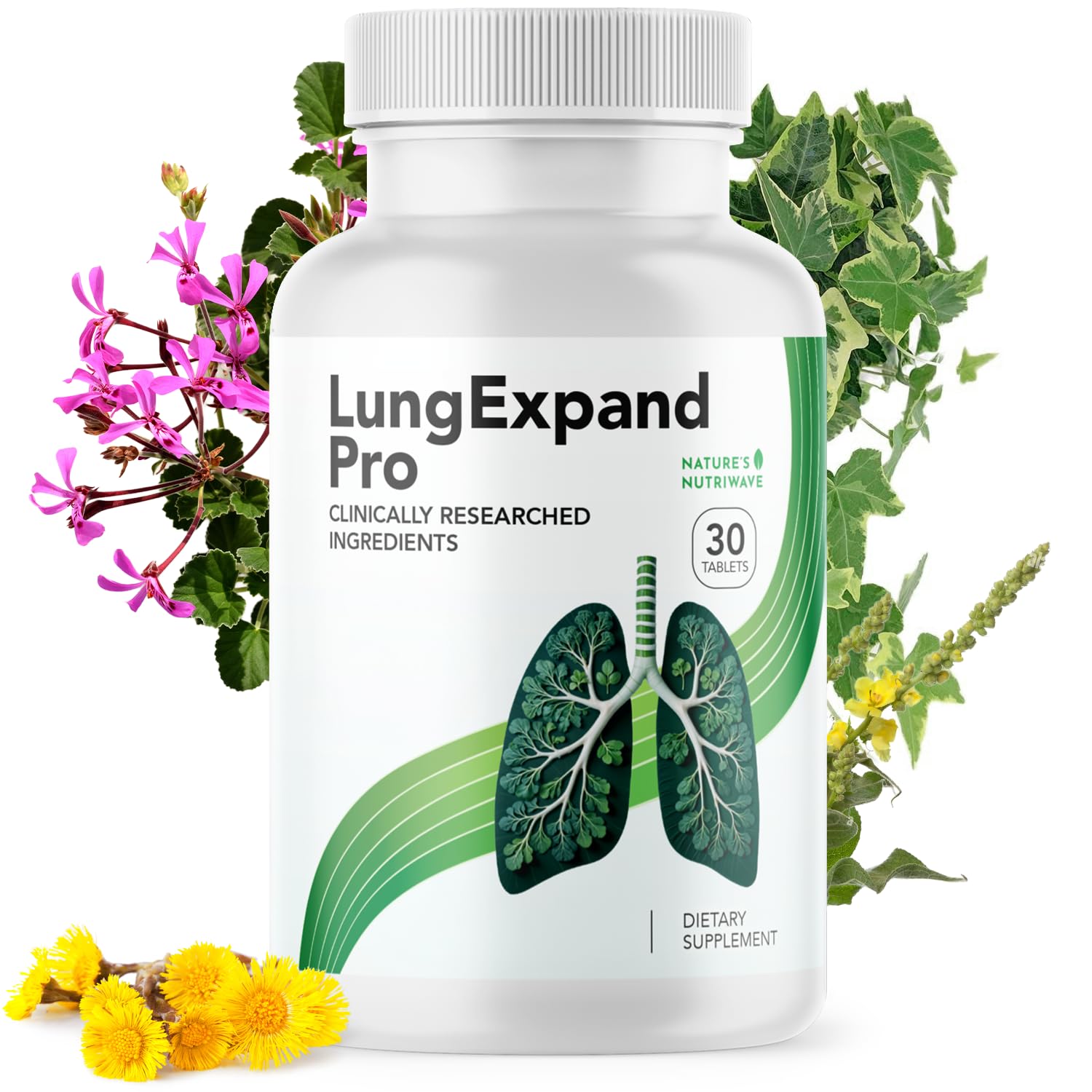 Nature’s NutriWave LungExpand Pro – Natural Daily Wellness for Overall Support – Made in USA, Non-GMO – Easy to Take – GMP Certified – 30 Tablets, 1 Month Supply Nature’s NutriWave uk supplements