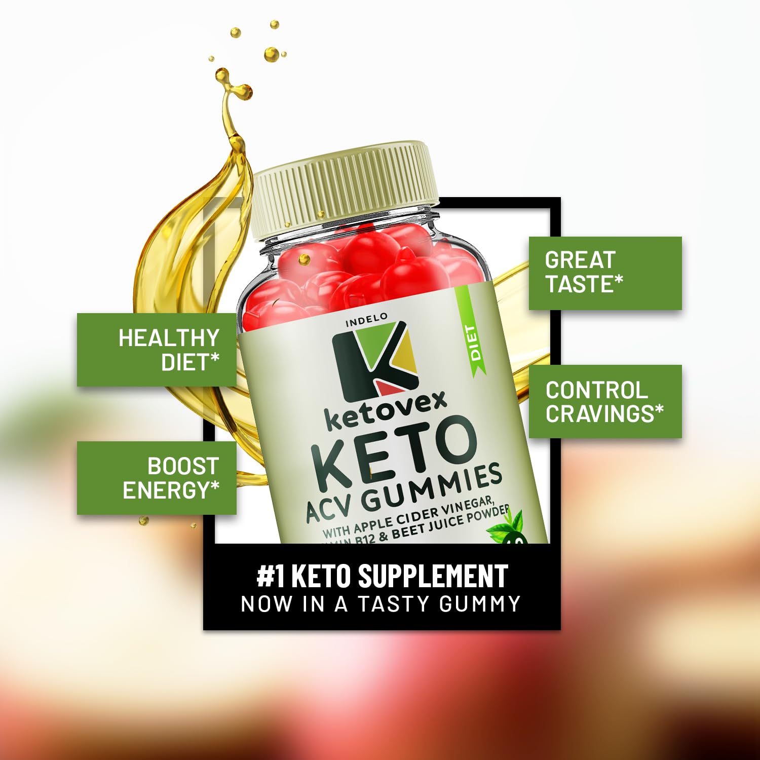 (3 Pack) Ketovex Keto BHB Gummies Advanced Formula, Ketovex BHB ACV Gummies Indelo uk supplements