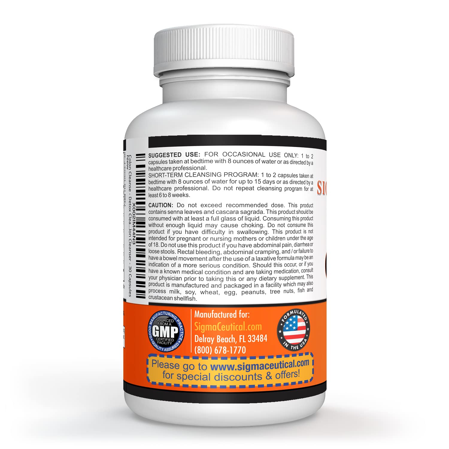 Sigmaceutical 1 Day Colon Cleanse - Detox Cleanse - Bowel Cleanse & Laxative - Bowel Detox Sigmaceutical uk supplements