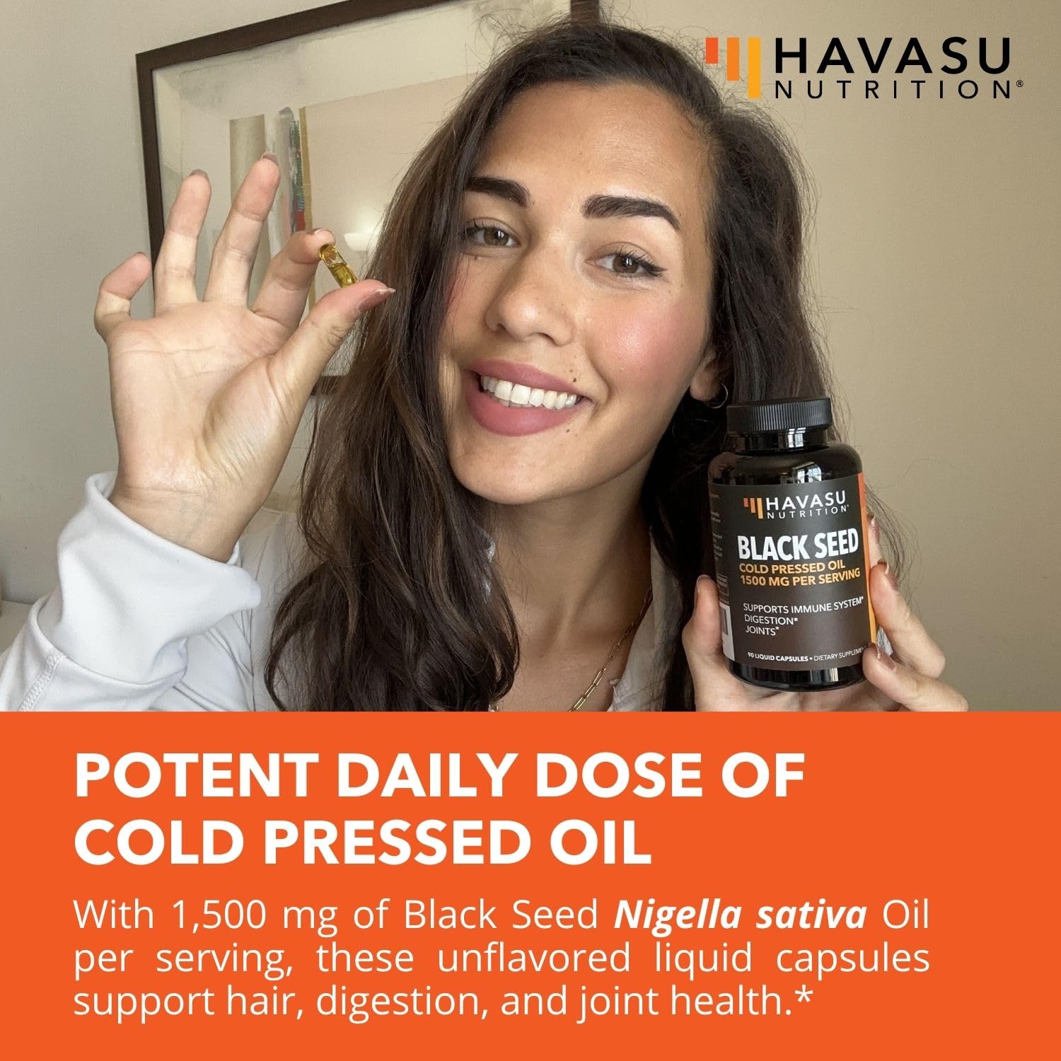 Black Seed Oil Nigella Sativa Cold-Pressed Capsules | 1500mg Black Cumin Seed Oil HAVASU NUTRITION uk supplements