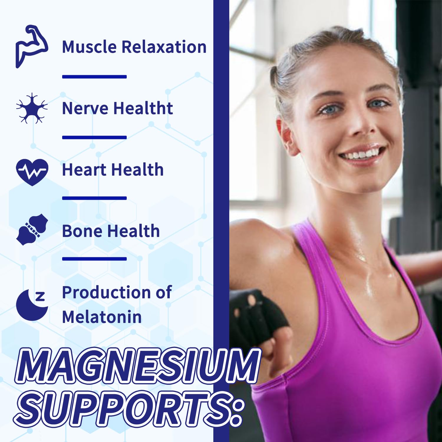 Magnesium Complex 1000mg with 8 Types - Glycinate, Citrate, Malate - Supports Muscle Relaxation, Bone Health, Energy Production & Sleep - High Absorption, Non-GMO, Vegan Capsules, 90 Count (001) ZYGCDZ uk supplements