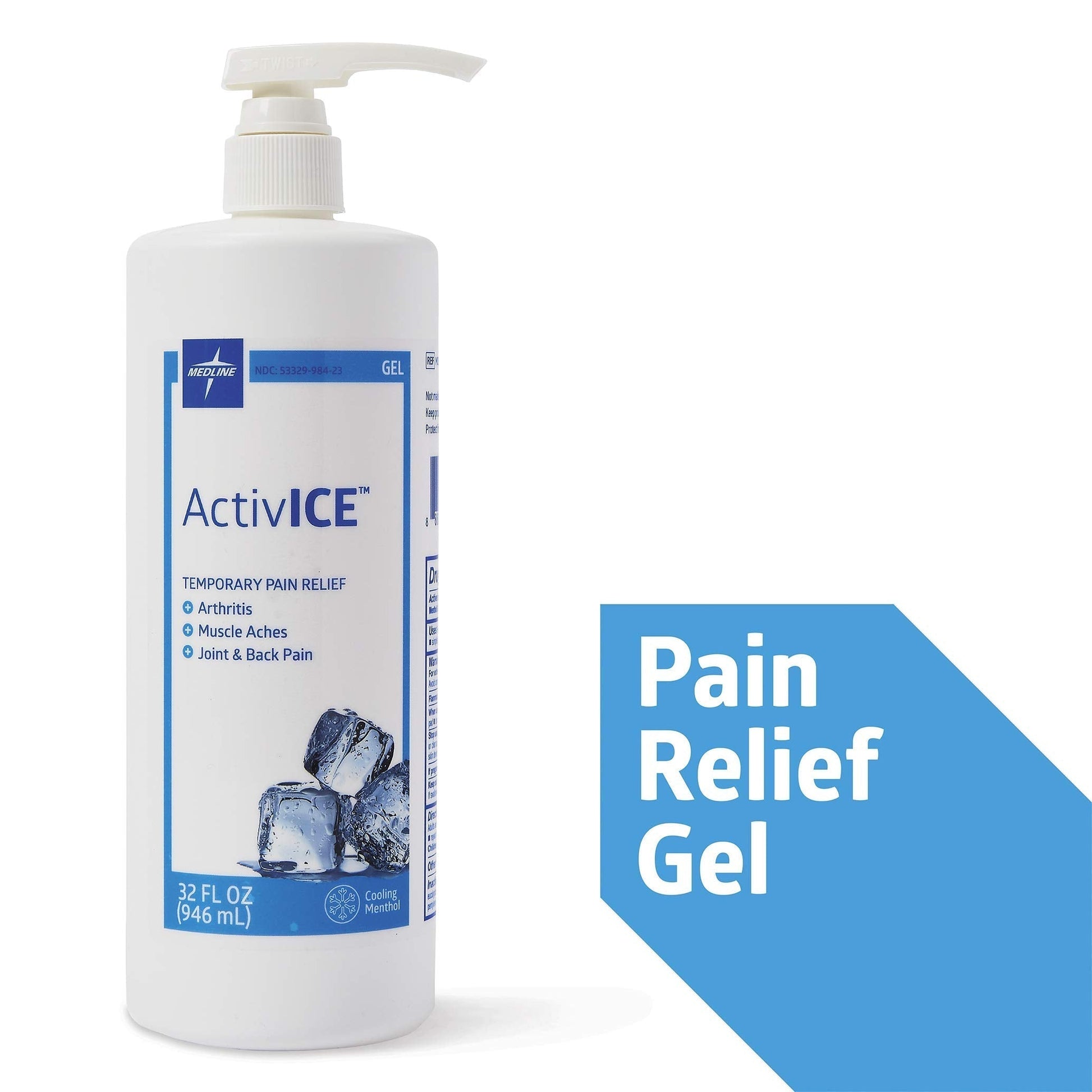 Medline ActivICE Topical Pain Reliever 32 oz Medline uk supplements