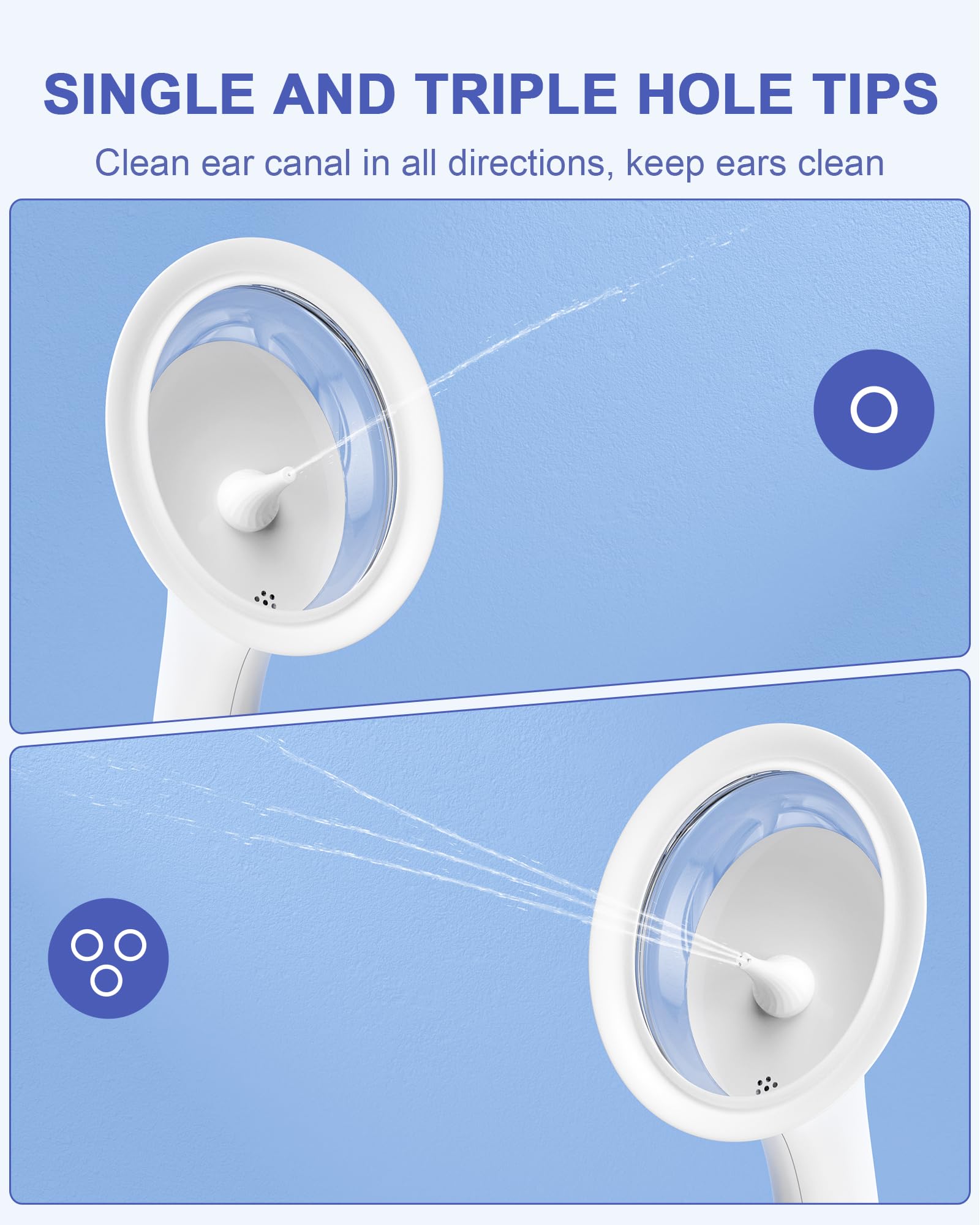 Water Powered Ear Cleaner, Ear Wax Removal Kit with Sewage System KAUGIC uk supplements