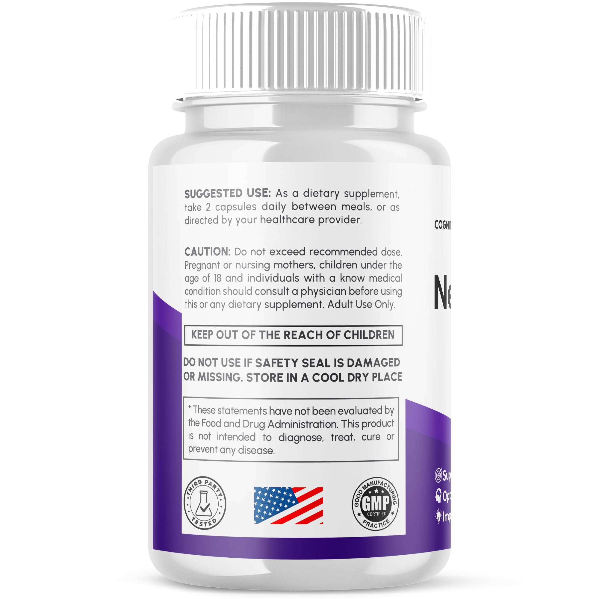 (2 Pack) Neurocept Capsules, Official Neurocept Brain Supplement Pills with All Natural Ingredients, Advanced Formula Support Pills with Max Strength Premium Vitamins for Women & Men (120 Capsules) Syvor uk supplements