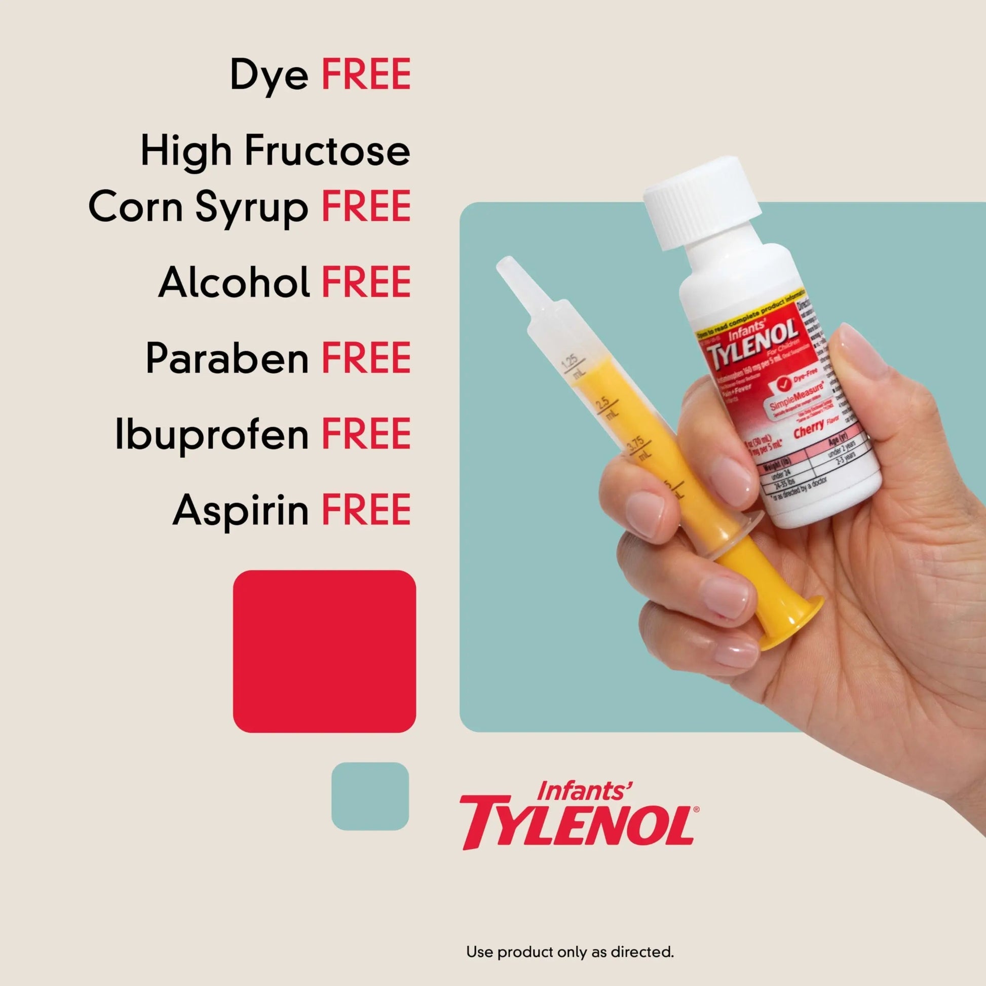 Infants' Tylenol Liquid Pain Reliever and Fever Reducer Medicine, Acetaminophen Oral Suspension for Sore Throat, Headache & Teething, Kids Fever Reducer; Dye-Free Cherry Flavor, 2 fl oz, Pack of 1 Tylenol uk supplements