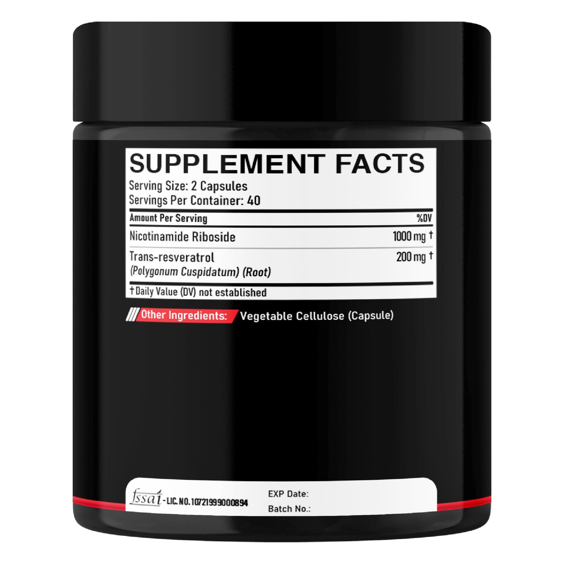 DEDICAD NAD Supplement with Nicotinamide Riboside and Trans Resveratrol - NR for Men & Women - 80 Capsules DEDICAD uk supplements