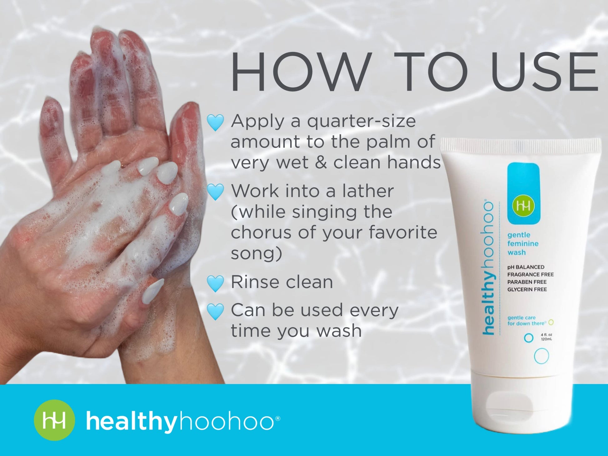healthy hoohoo Gentle Feminine Wash - Organic Ingredients, pH Balanced, Fragrance Free healthy hoohoo uk supplements