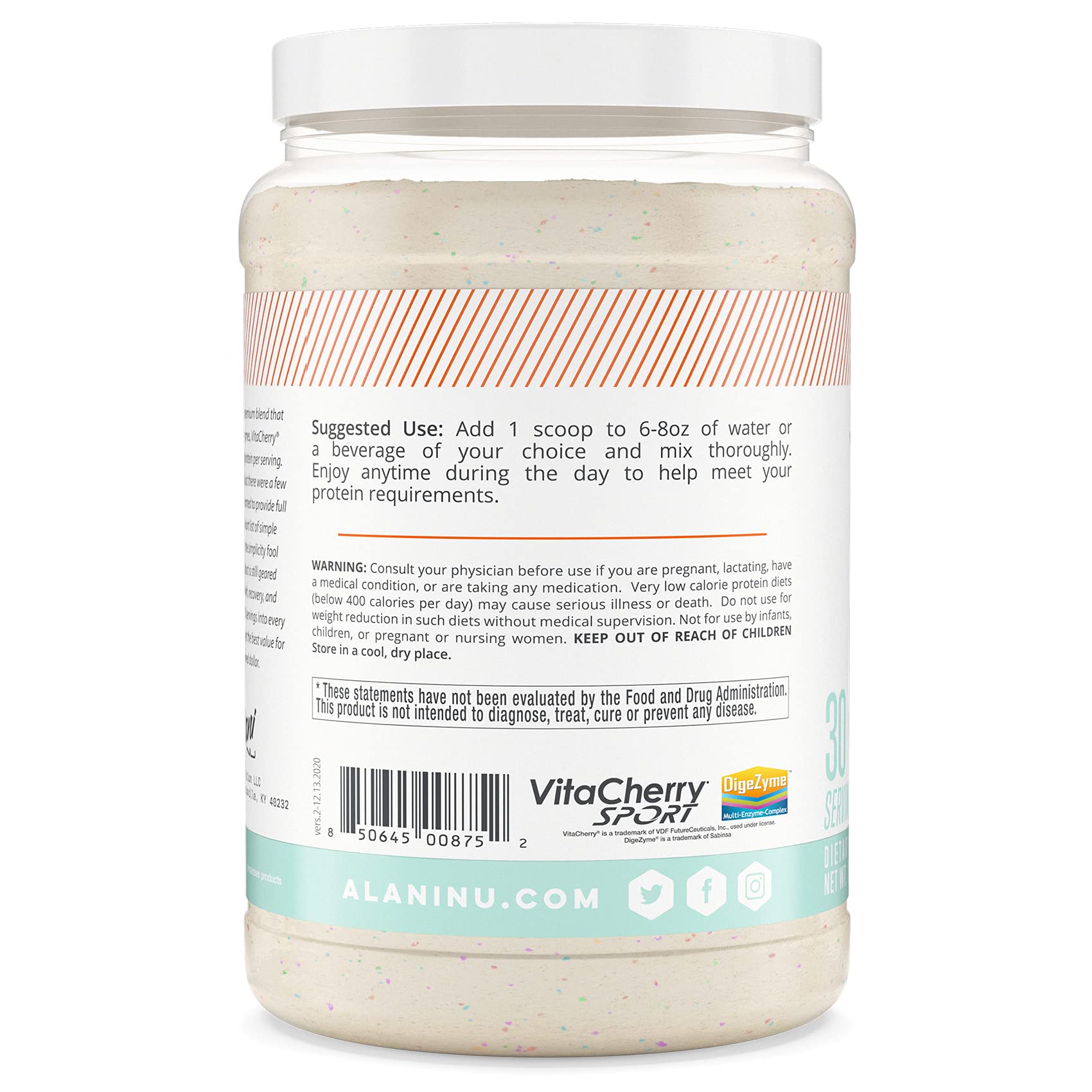 Alani Nu Whey Protein Powder Confetti Cake | 23g Protein with Low Sugar & Digestive Enzymes Alani Nu uk supplements