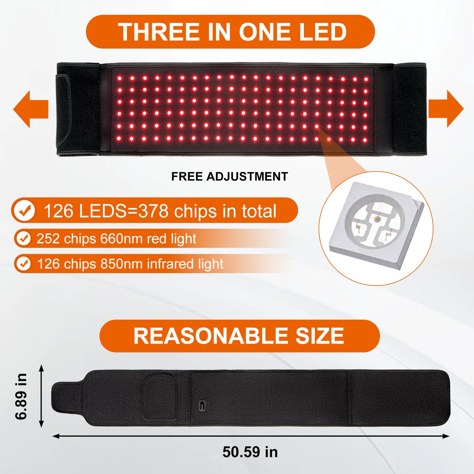 EquiZen Red Light Therapy Belt - Red Light Therapy for Body, Infrared Light Therapy Device EquiZen uk supplements
