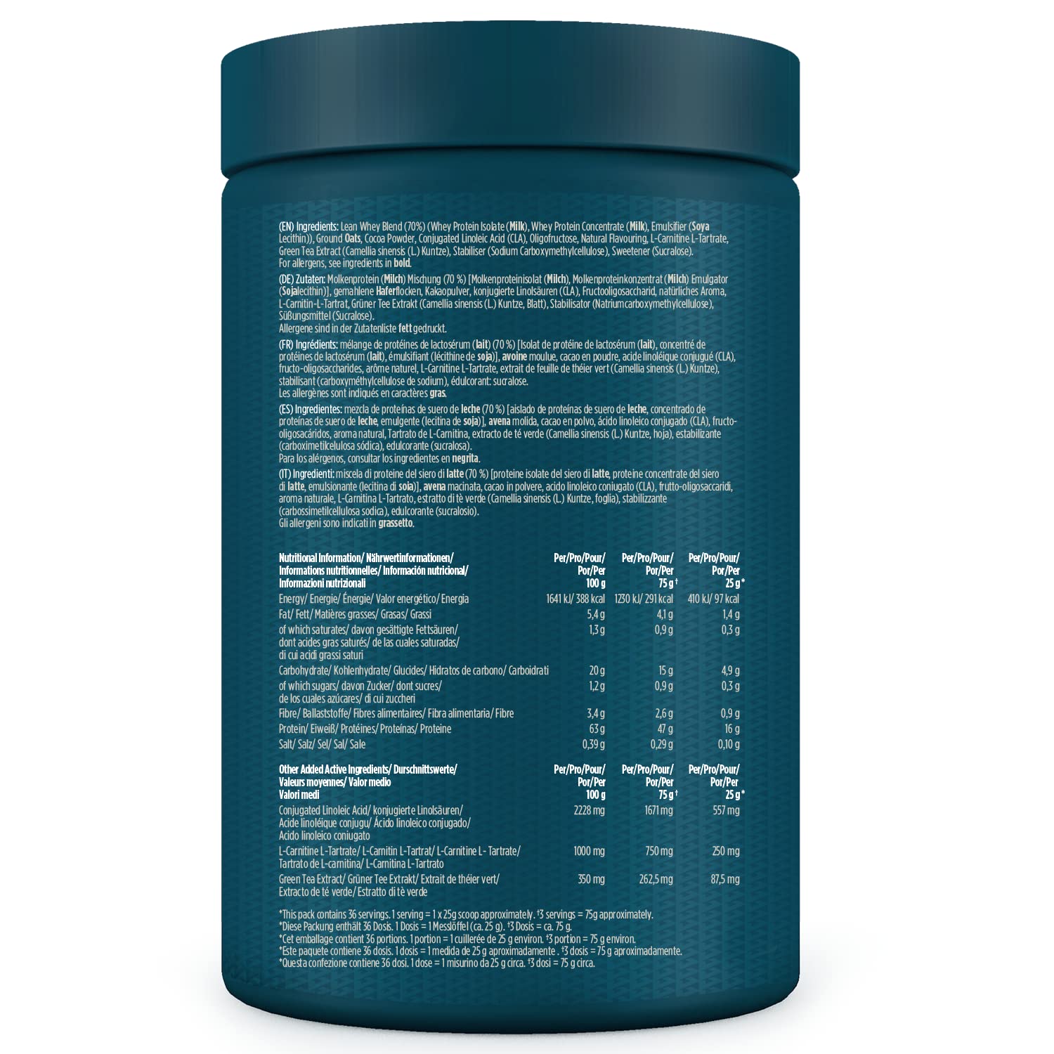 Kinetica Lean Protein Powder, Low Calorie, Grass Fed Whey, 72 Servings, Smooth Chocolate, 1.8kg Kinetica uk supplements