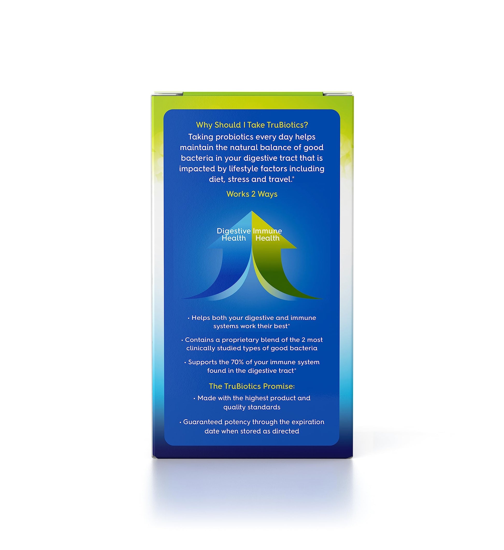 TruBiotics Probiotics for Digestive & Immune Health, Supports Regularity & Helps Relieve Abdominal Discomfort, Gas & Bloating, 2 Clinically Studied Probiotic Strains, Plus Prebiotics, 30 Capsules TruBiotics uk supplements