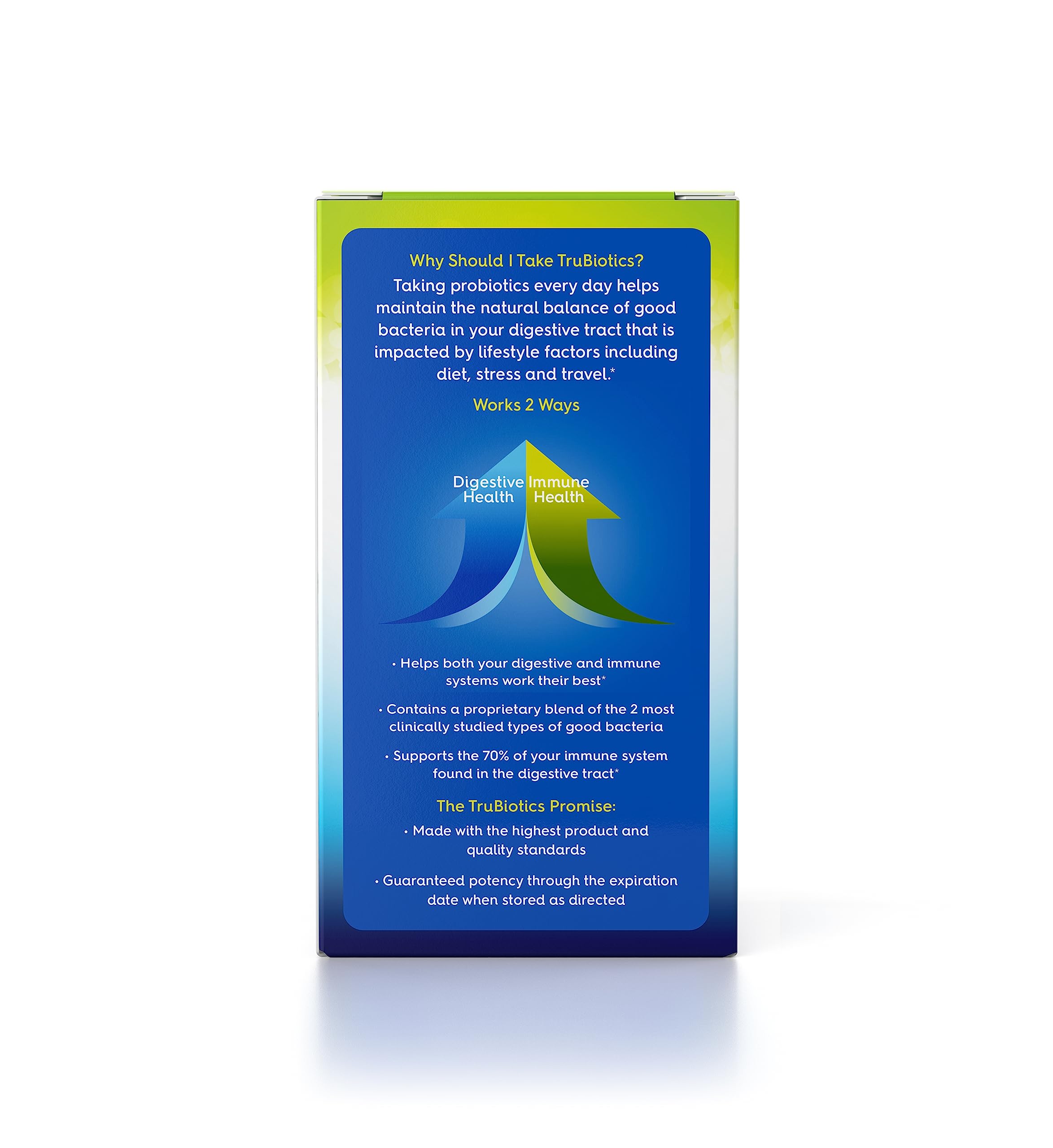 TruBiotics Probiotics for Digestive & Immune Health, Supports Regularity & Helps Relieve Abdominal Discomfort, Gas & Bloating, 2 Clinically Studied Probiotic Strains, Plus Prebiotics, 30 Capsules TruBiotics uk supplements