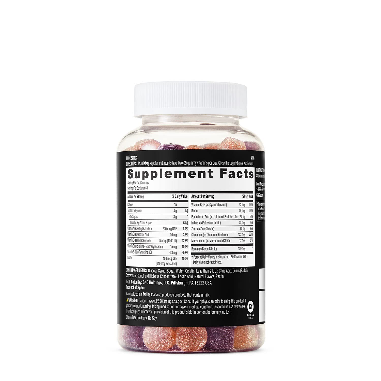 GNC Mega Men Gummy Multivitamin | Supports Energy, Metabolism, and Immune System GNC uk supplements