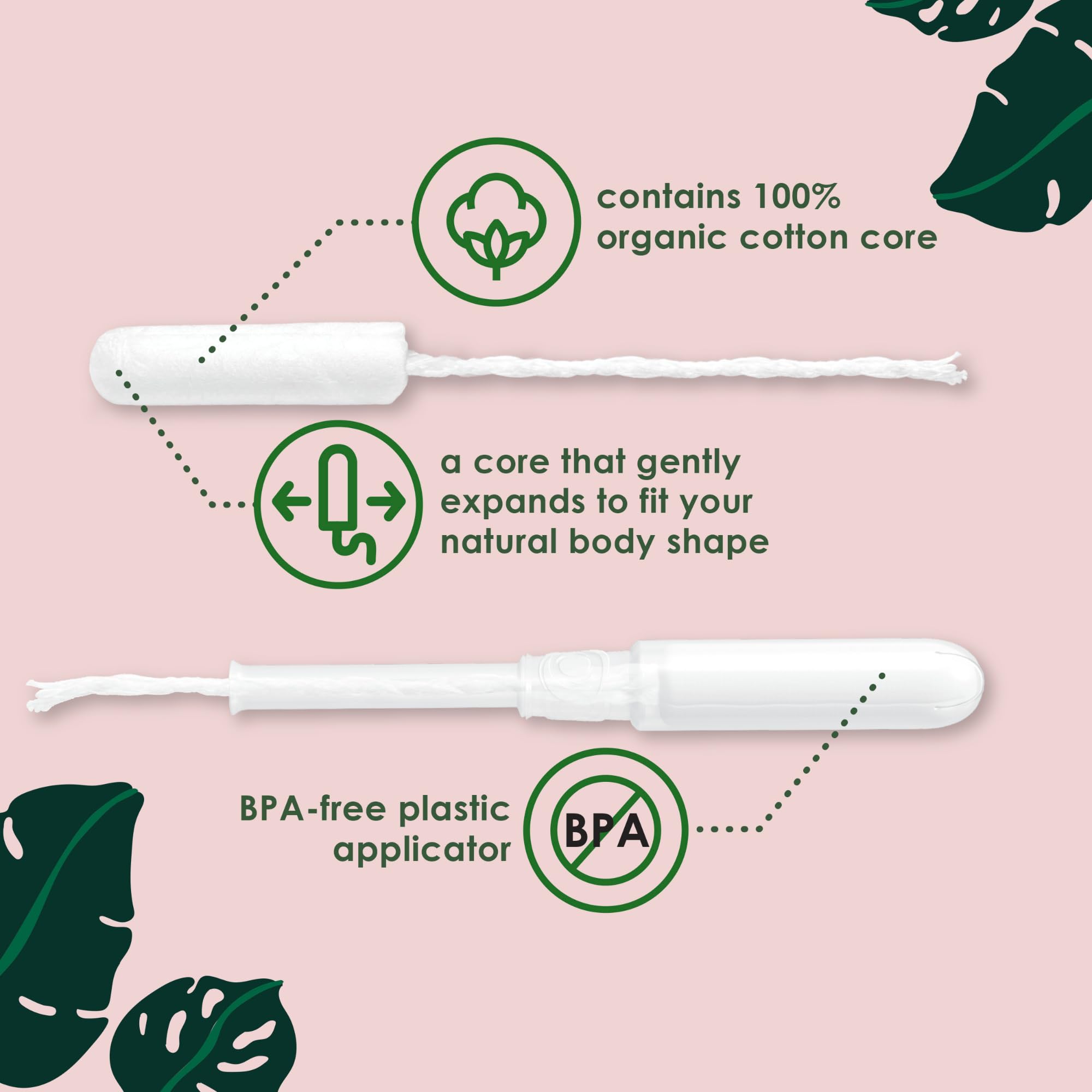 L. Organic Cotton Tampons - Regular 42 Count x 2 Packs (84 Count Total) (Packaging May Vary) L. uk supplements