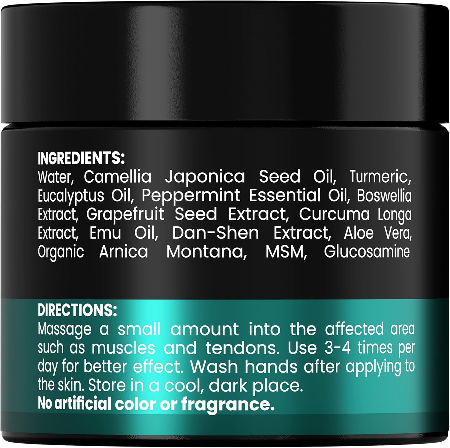 KINPAR Cream - Professional Gel Formula with Natural Turmeric, Arnica, MSM, Glucosamine, Eucalyptus & Emu Oil – Maximum Strength – Formulated in The USA - 4 oz KINPAR uk supplements