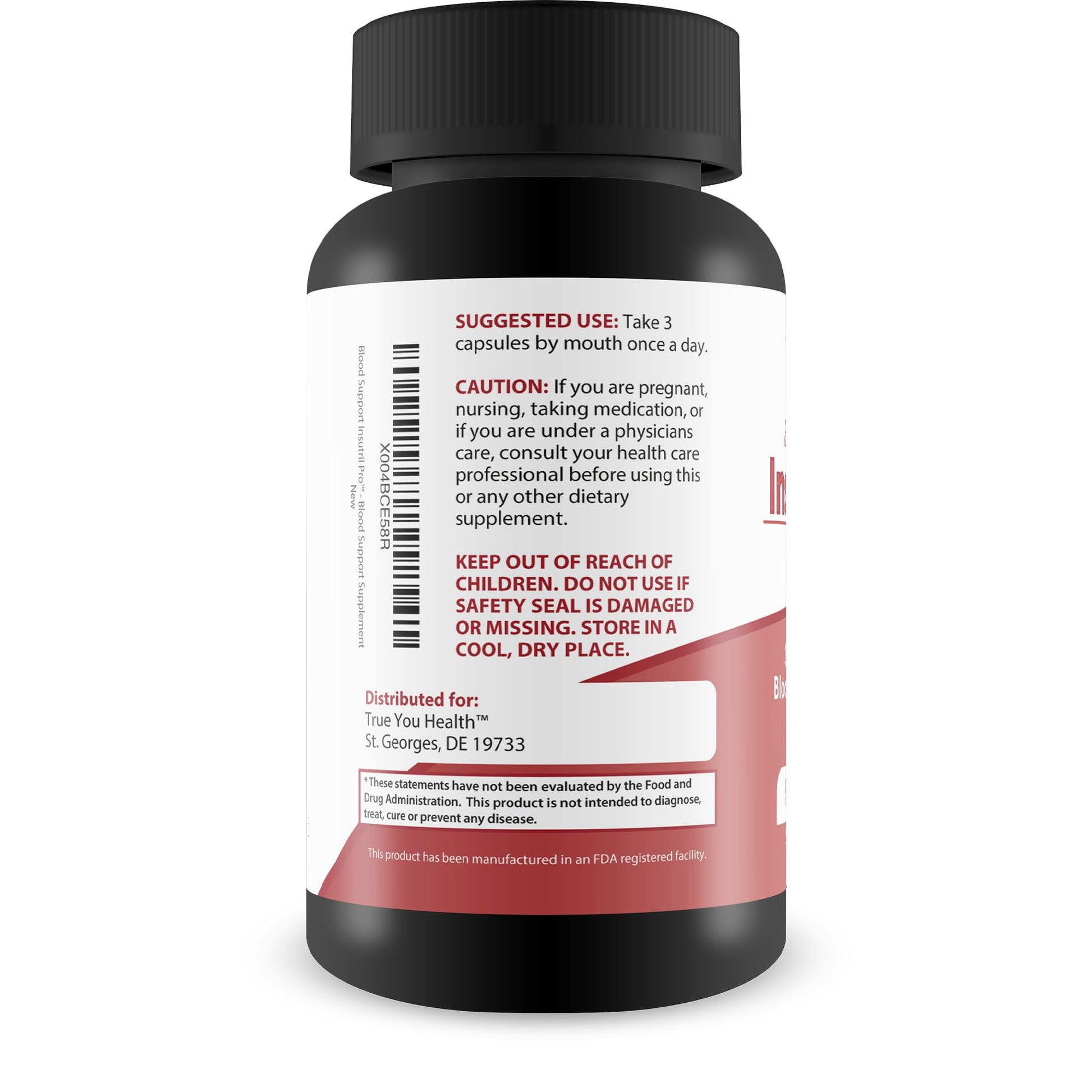 Blood Support Insutril Pro - Our Best Sugar Health & Blood Health Support Supplement - Circulatory Health Support - Blood Balance Blood Boost Blood Circulation Supplements - Health Blood Balance Pills True You Health uk supplements
